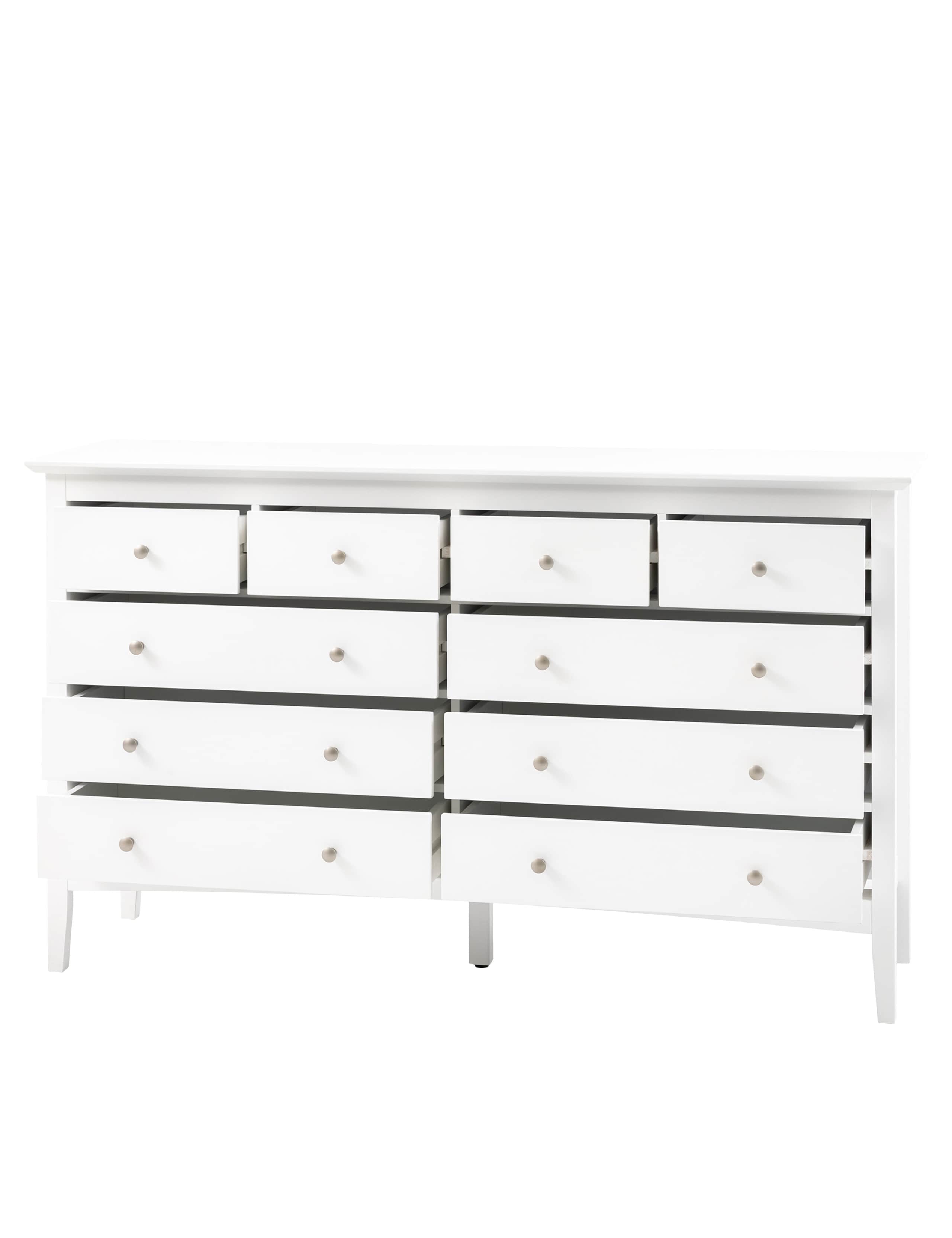 Hastings White 10 Drawer Chest 7 of 9