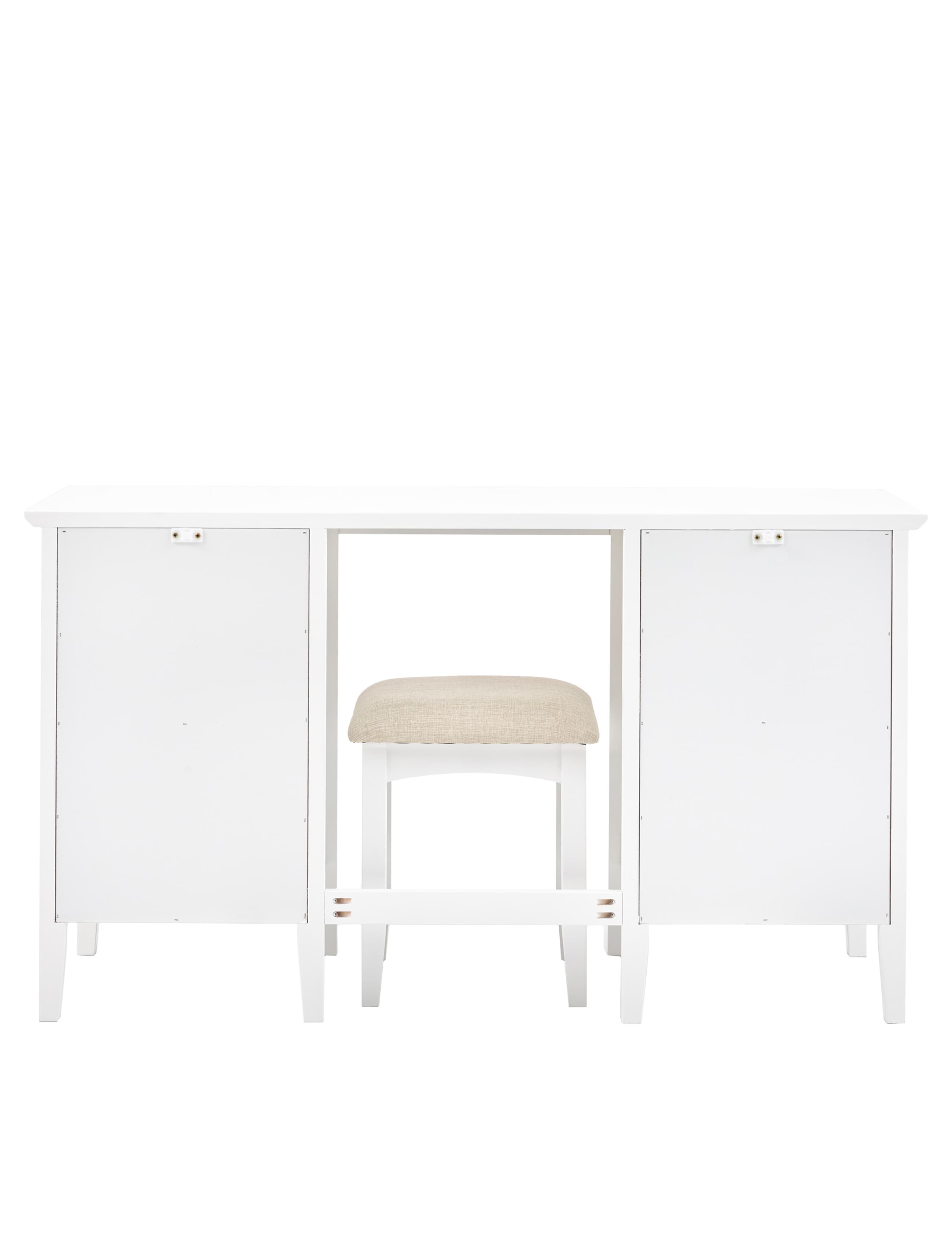 Hastings White Dressing Table & Stool 8 of 8