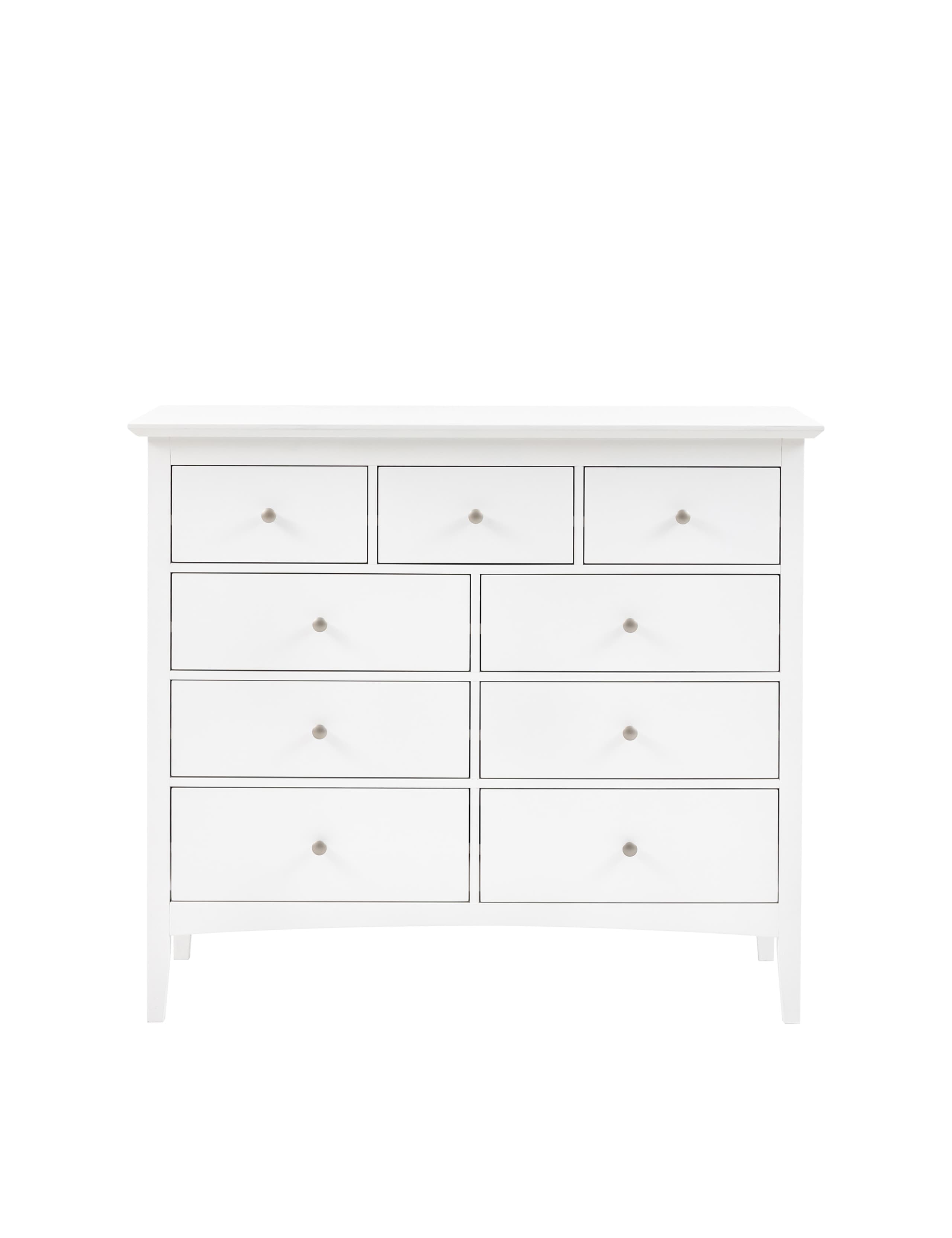 Hastings White 9 Drawer Chest 5 of 8