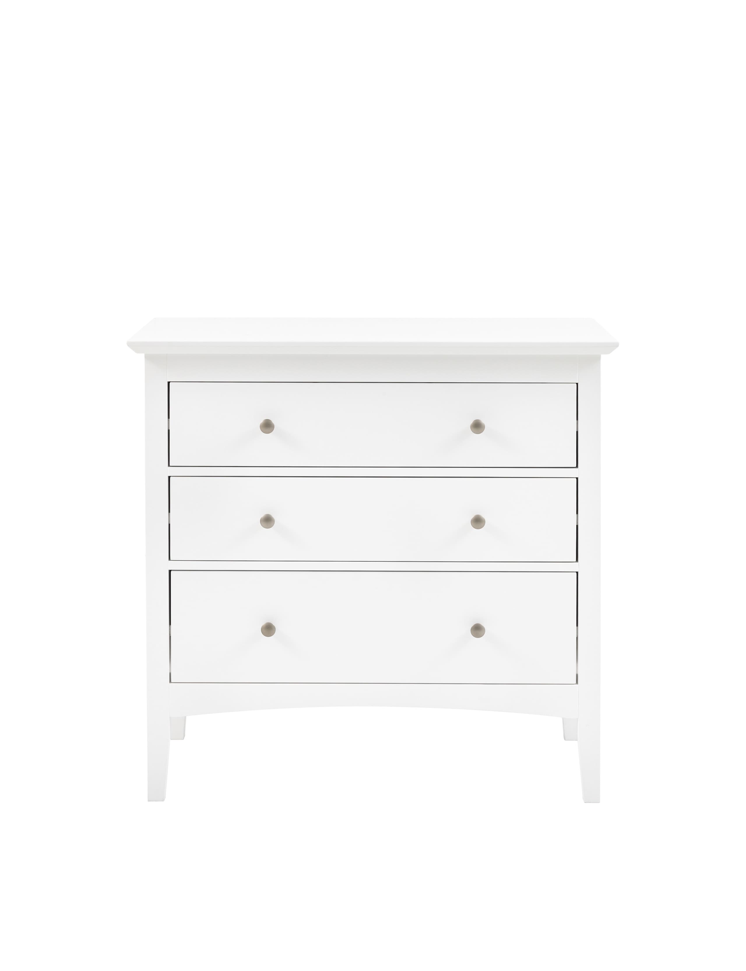Hastings White 3 Drawer Chest 5 of 8