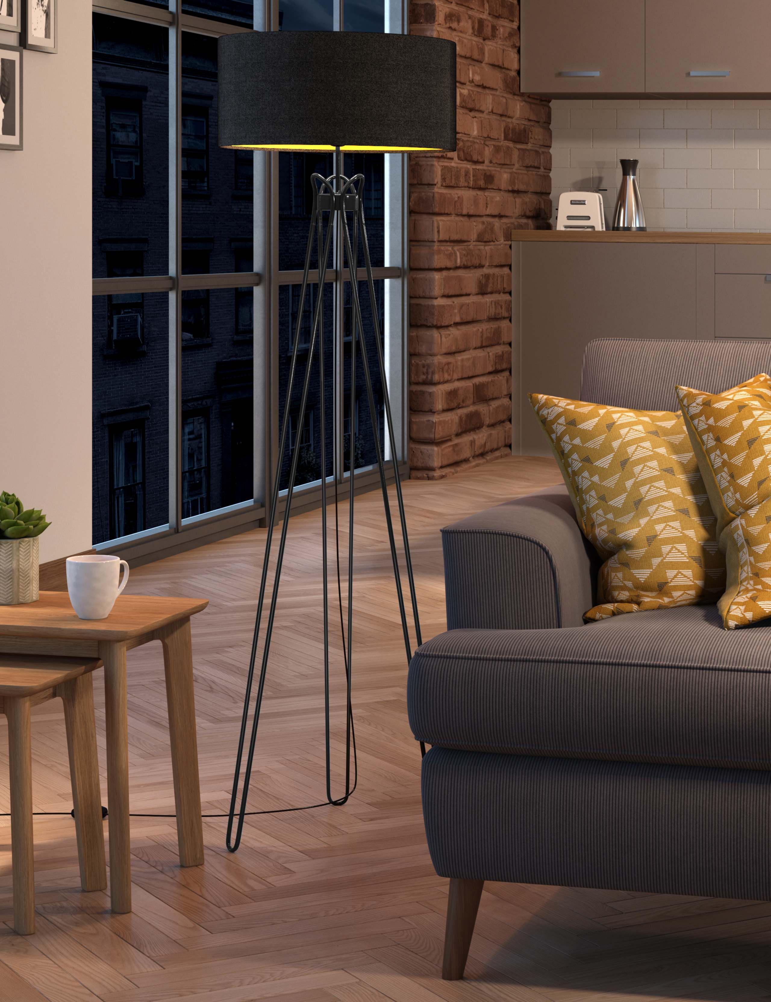 Hairpin Tripod Floor Lamp 2 of 4