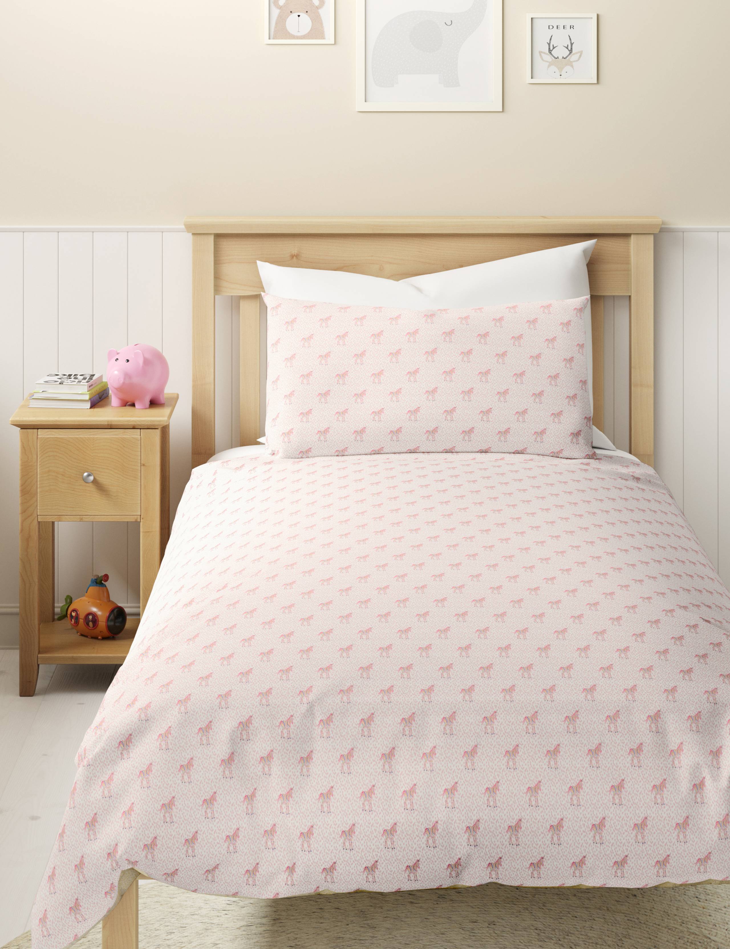 Cotton Mix Unicorn Bedding Set 2 of 3