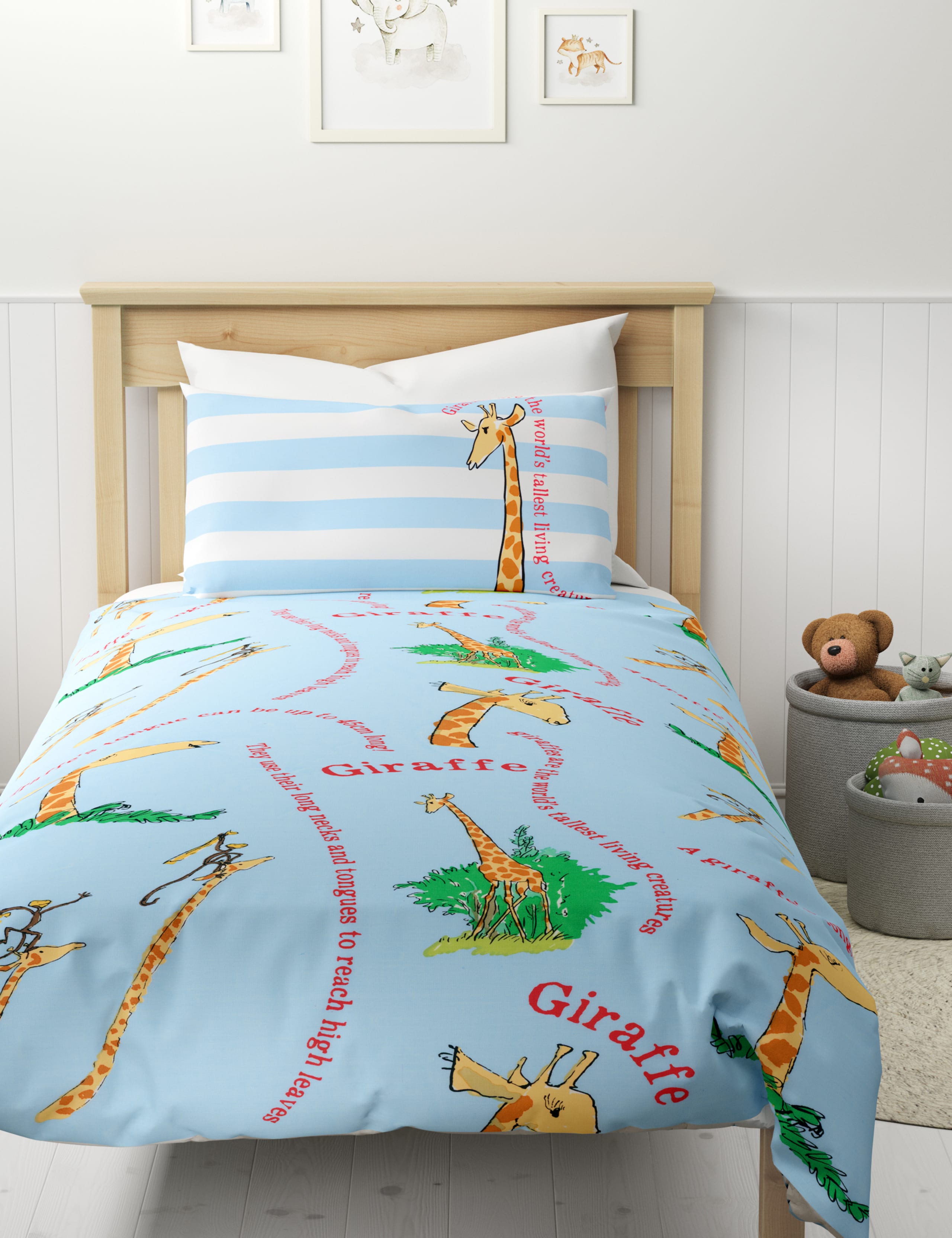 Pure Cotton Giraffe Bedding Set 4 of 4