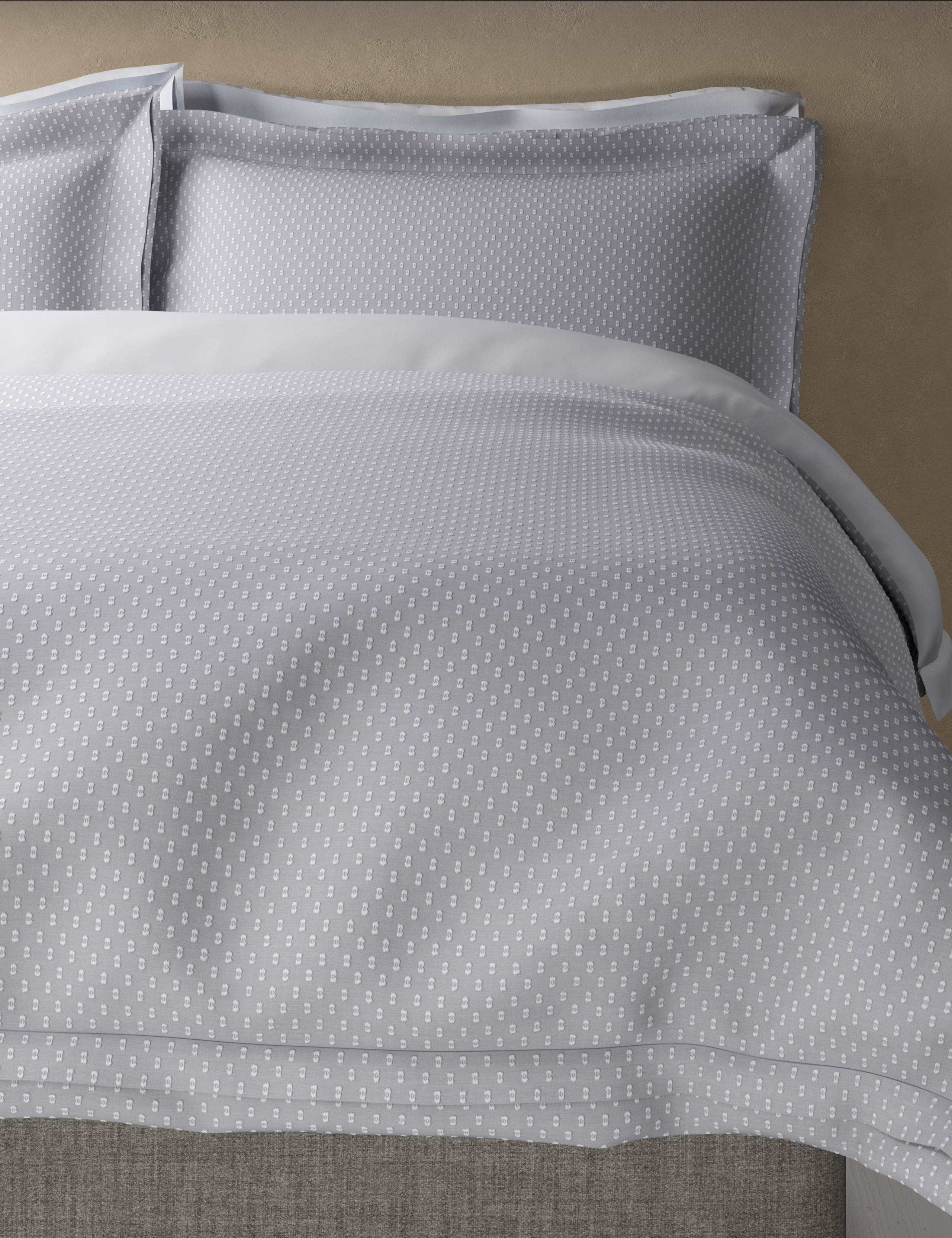 Pure Cotton Iris Spotty Dobby Bedding Set 4 of 5