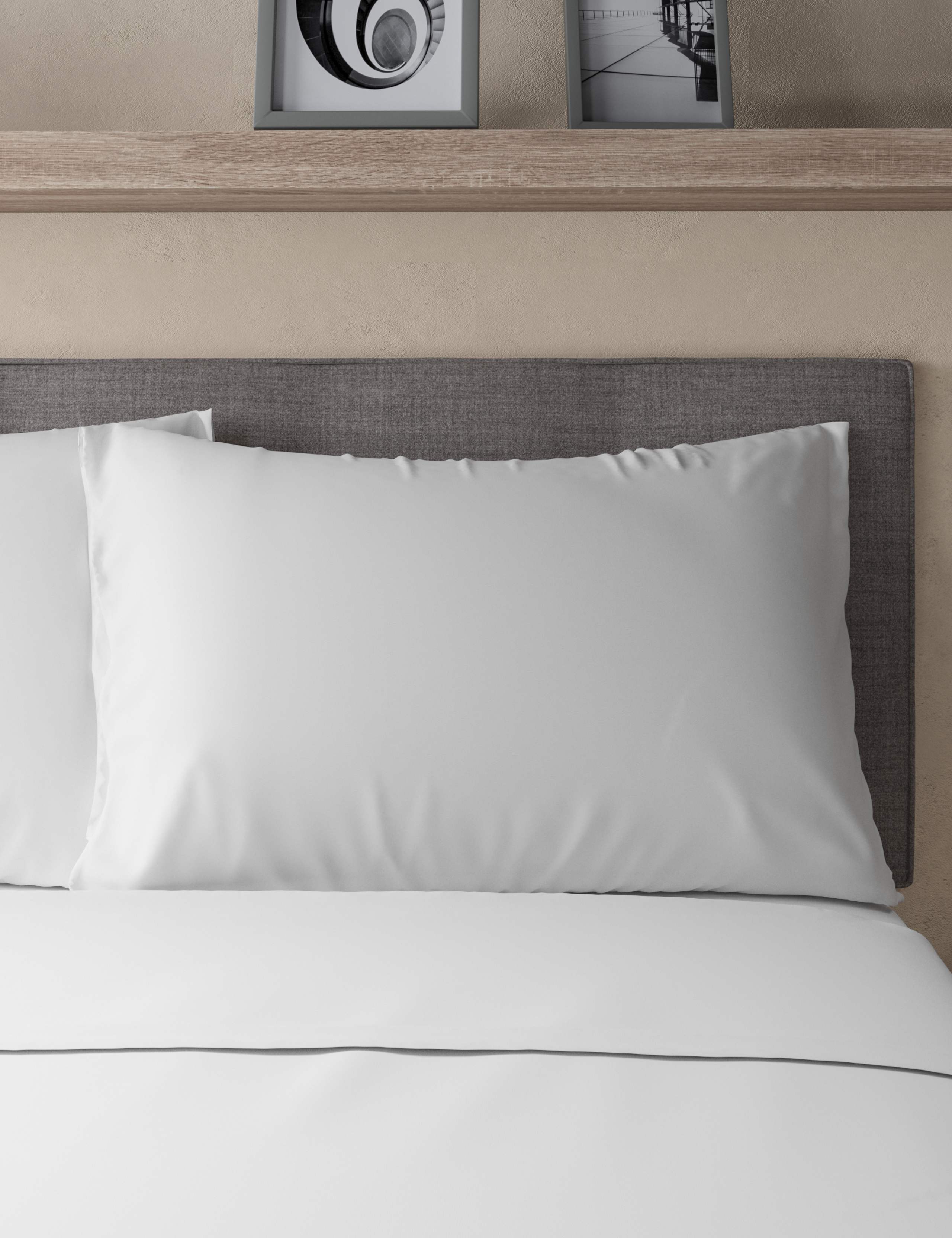 Pure Cotton Percale 300 Thread Count Pillowcase 2 of 2