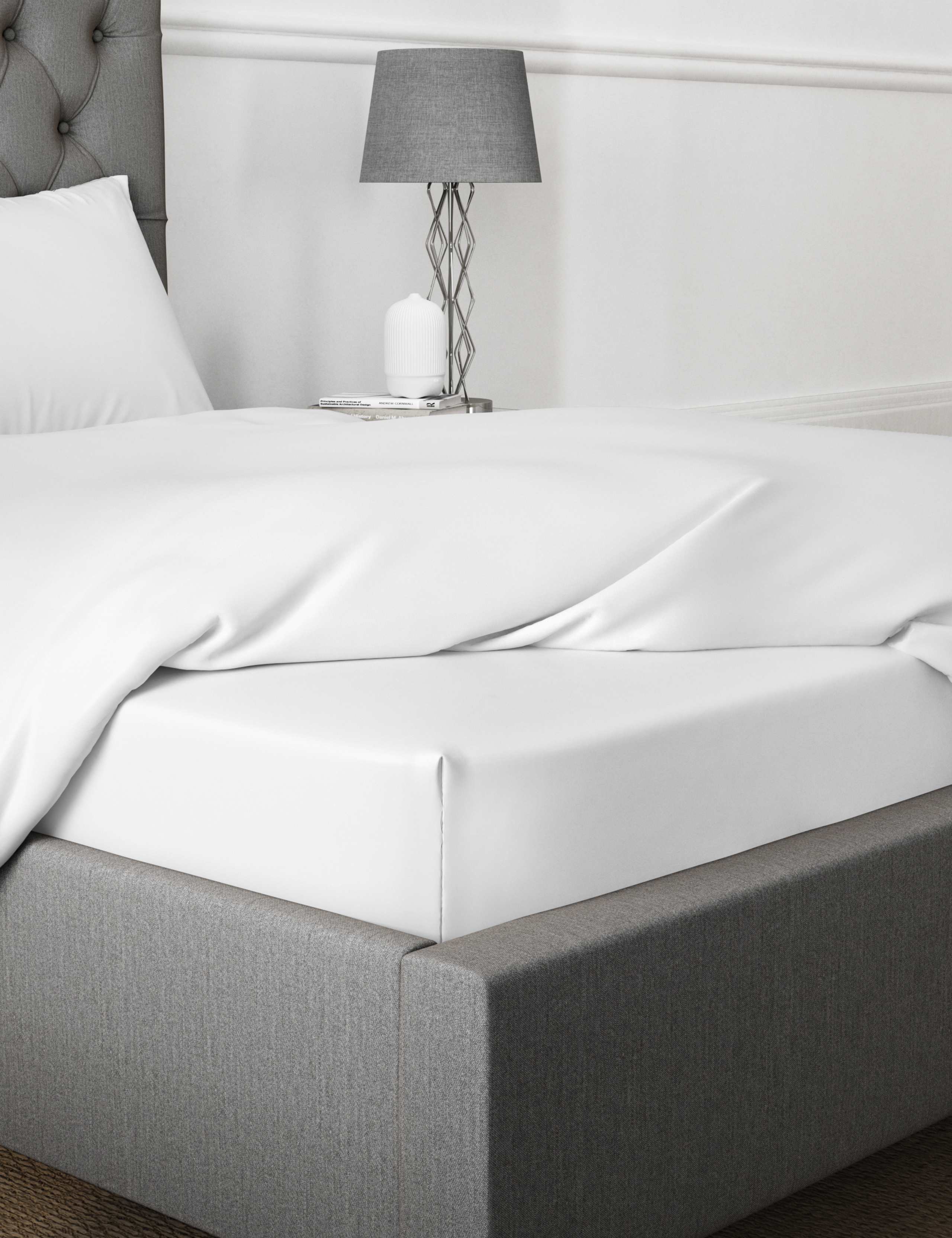 Egyptian Cotton 400 Thread Count Deep Fitted Sheet 1 of 3