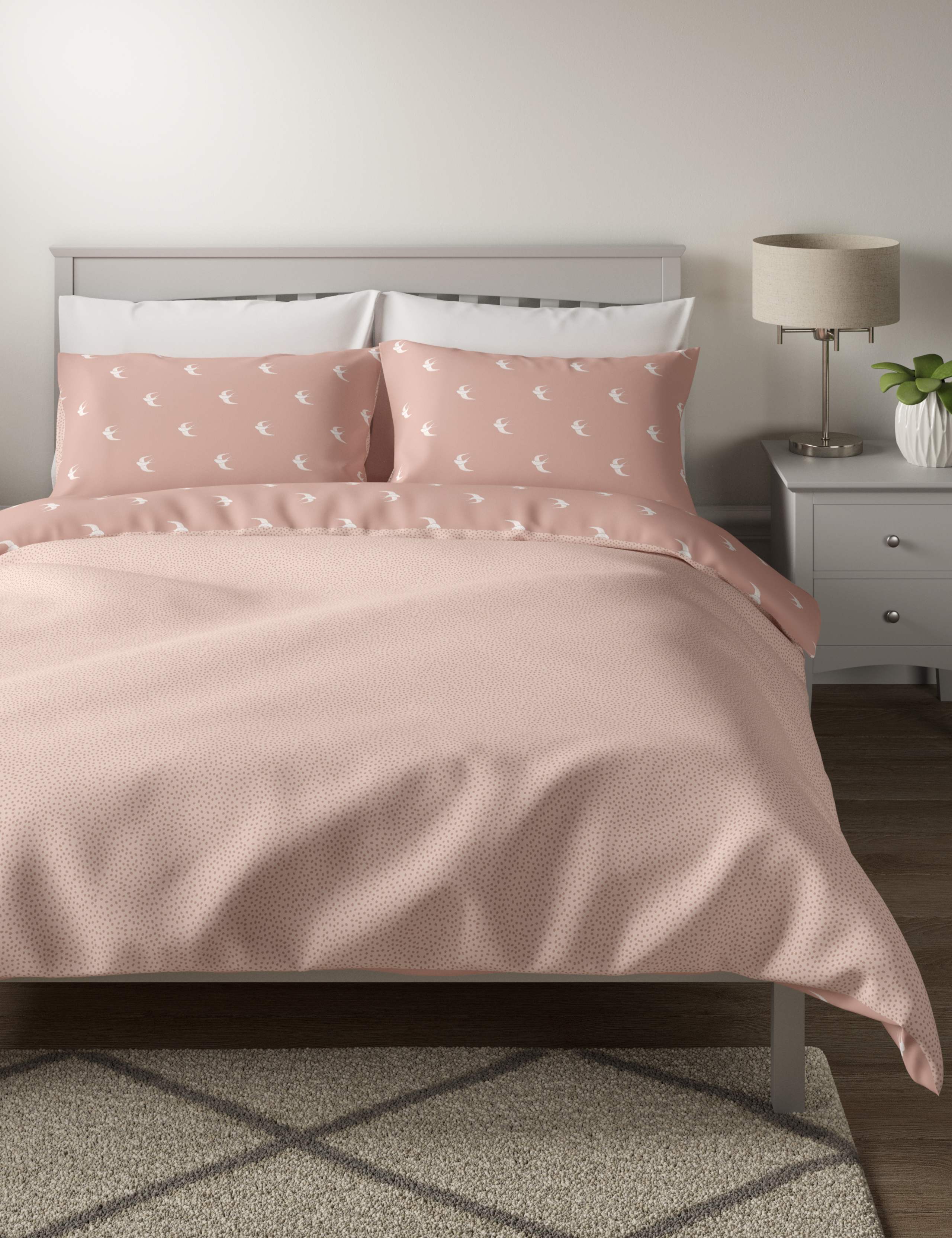 Cotton Mix Bird Bedding Set 5 of 5