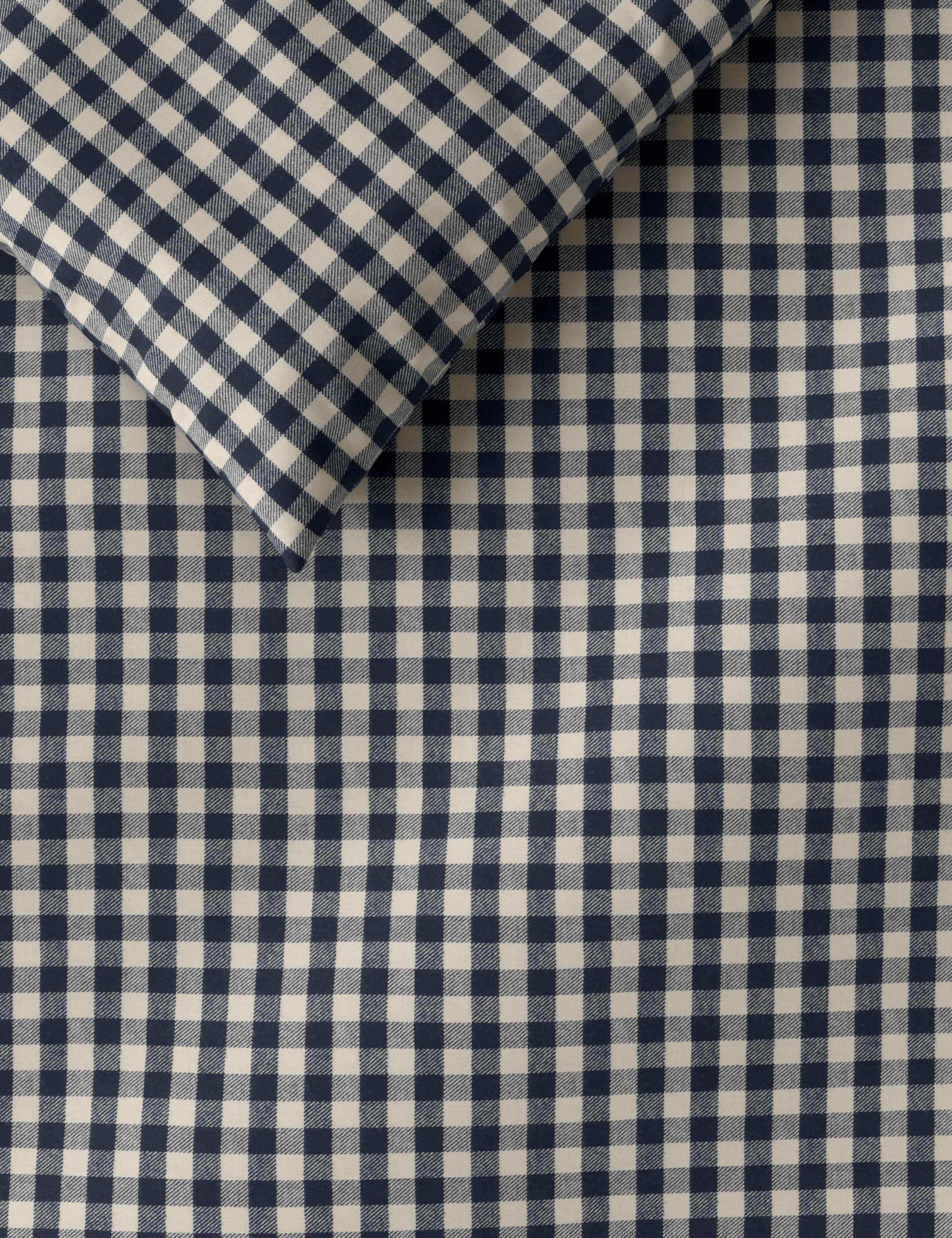 Brushed Cotton Gingham Bedding Set 2 of 4
