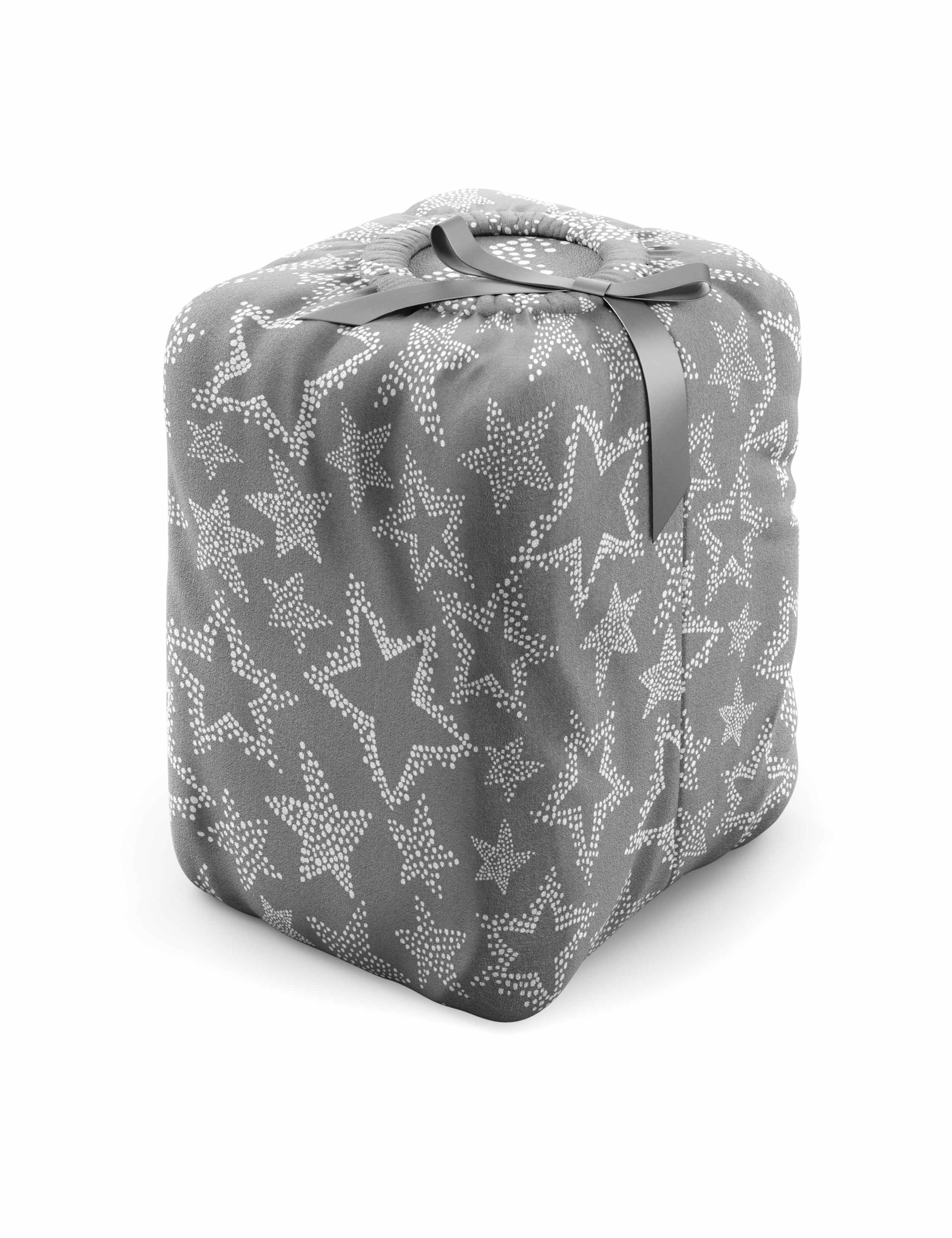 Fleece Star Print Bedding Set 5 of 6