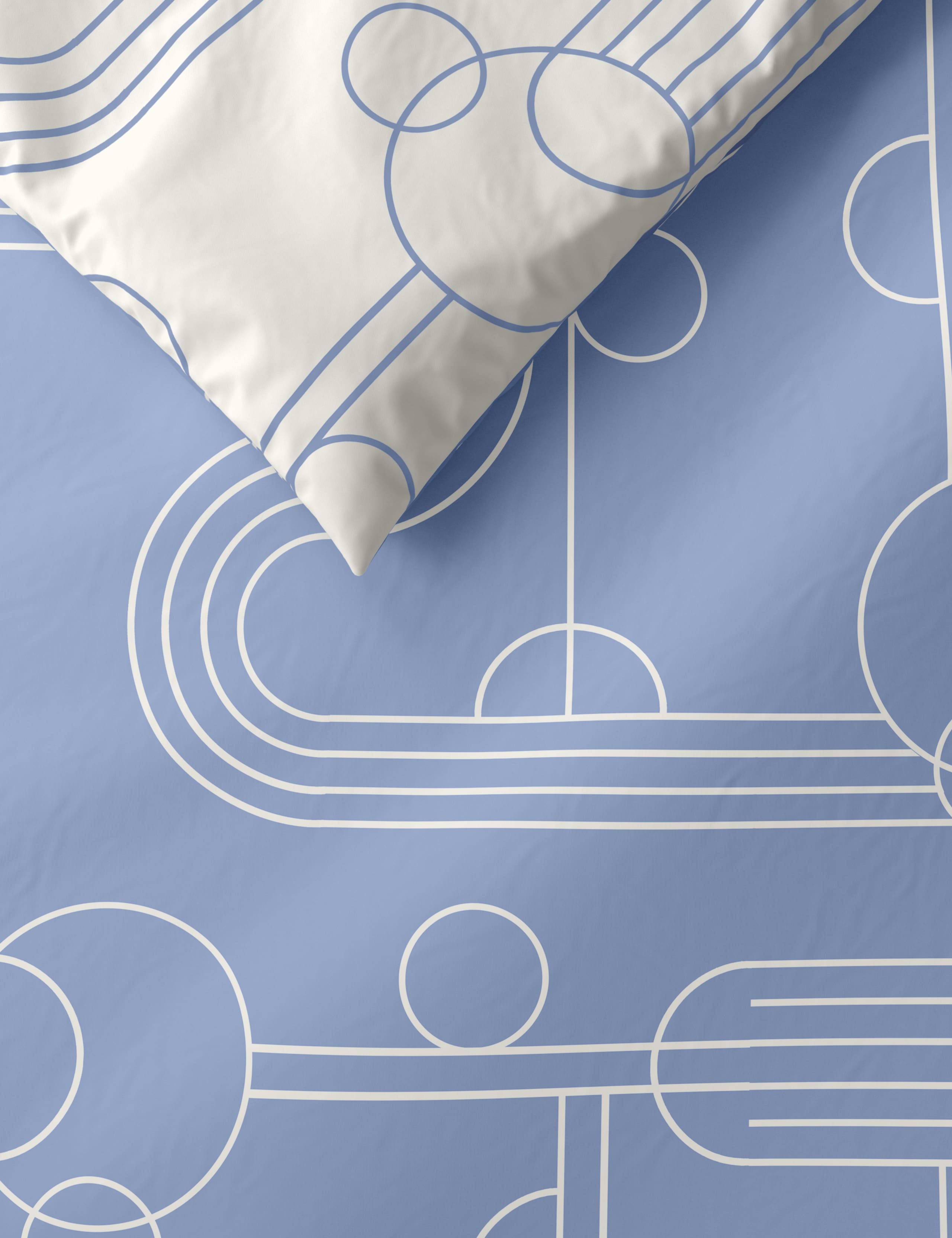 Cotton Mix Geometric Bedding Set 2 of 5