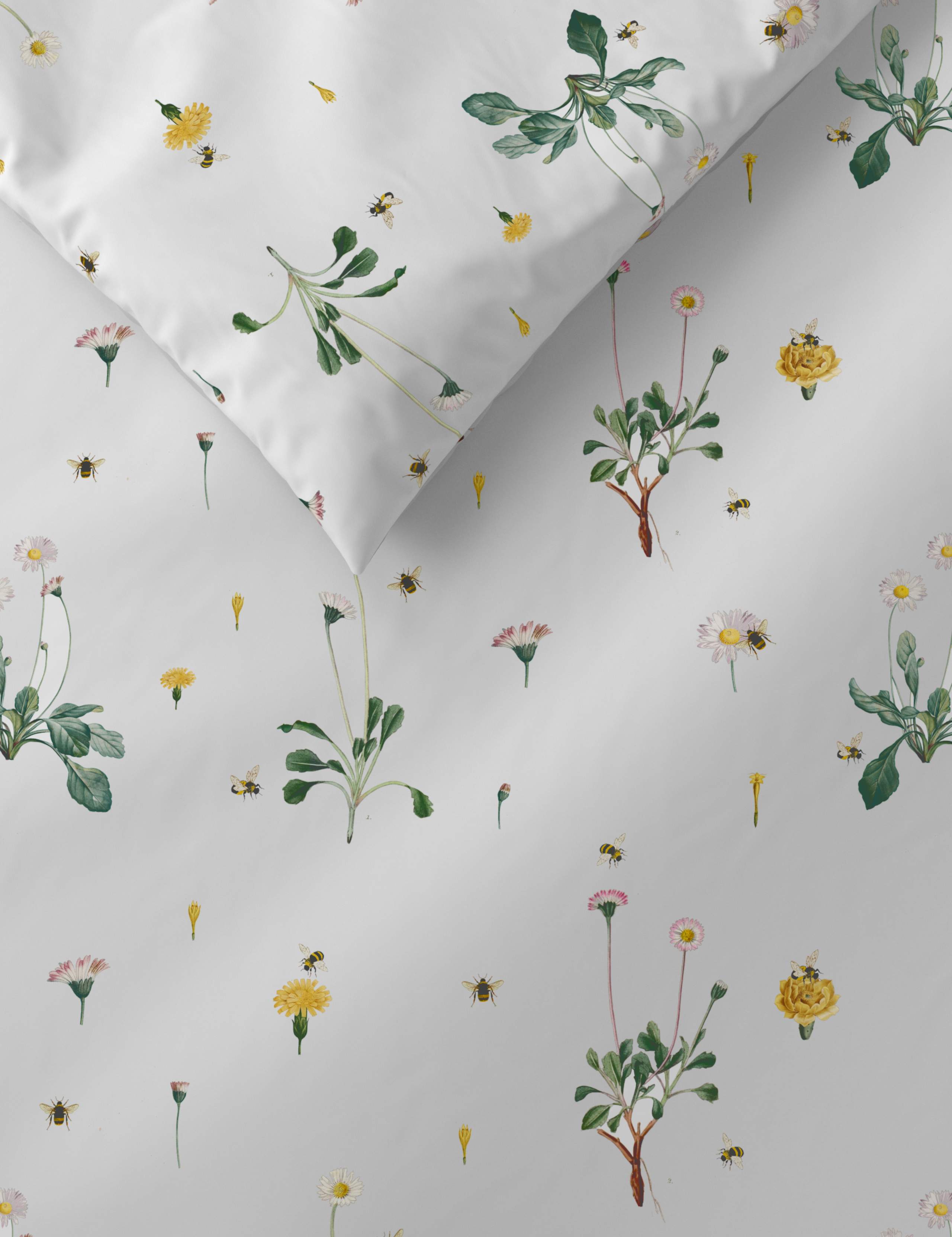 Pure Cotton Floral Bedding Set 2 of 4