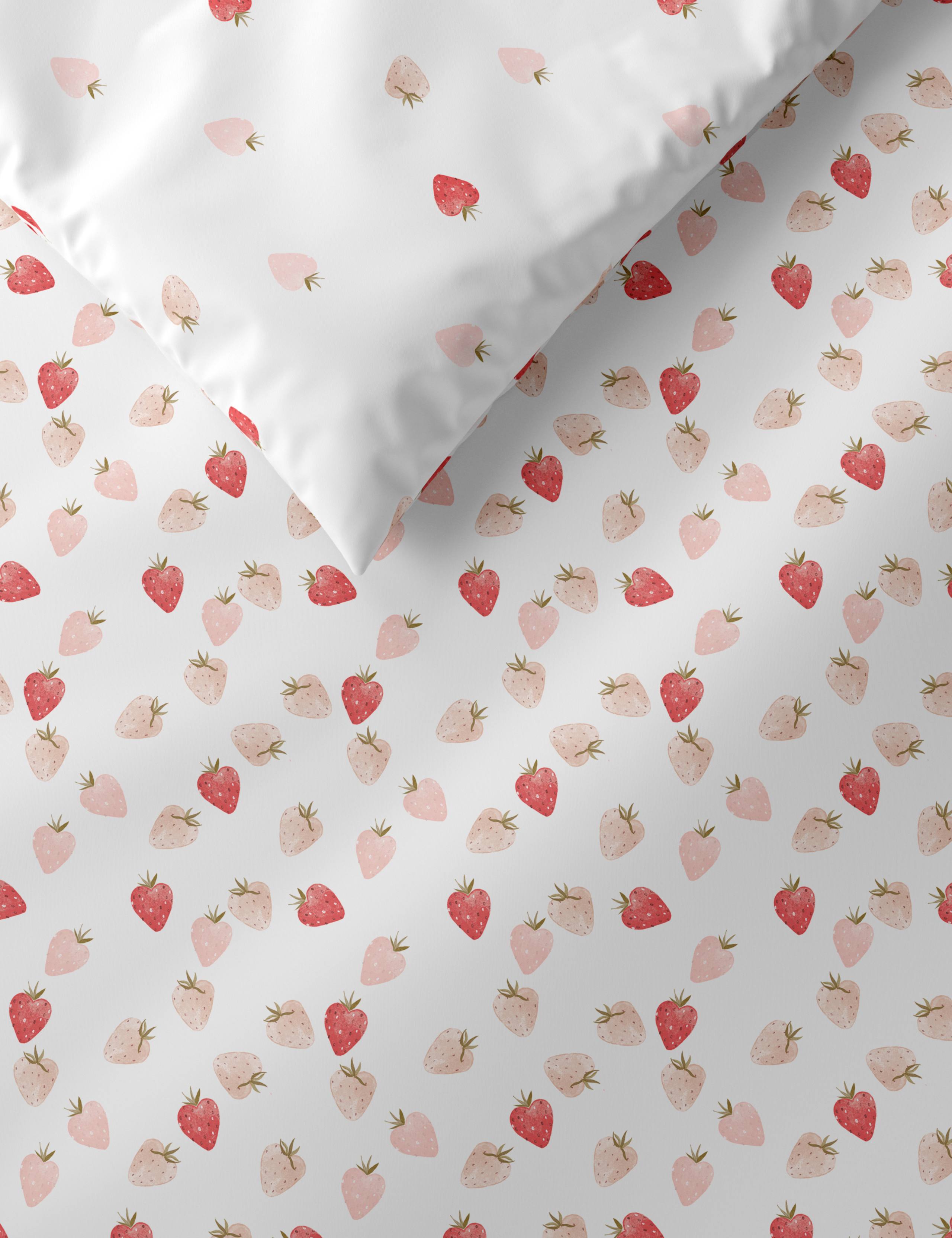 Pure Cotton Strawberry Bedding Set 2 of 5
