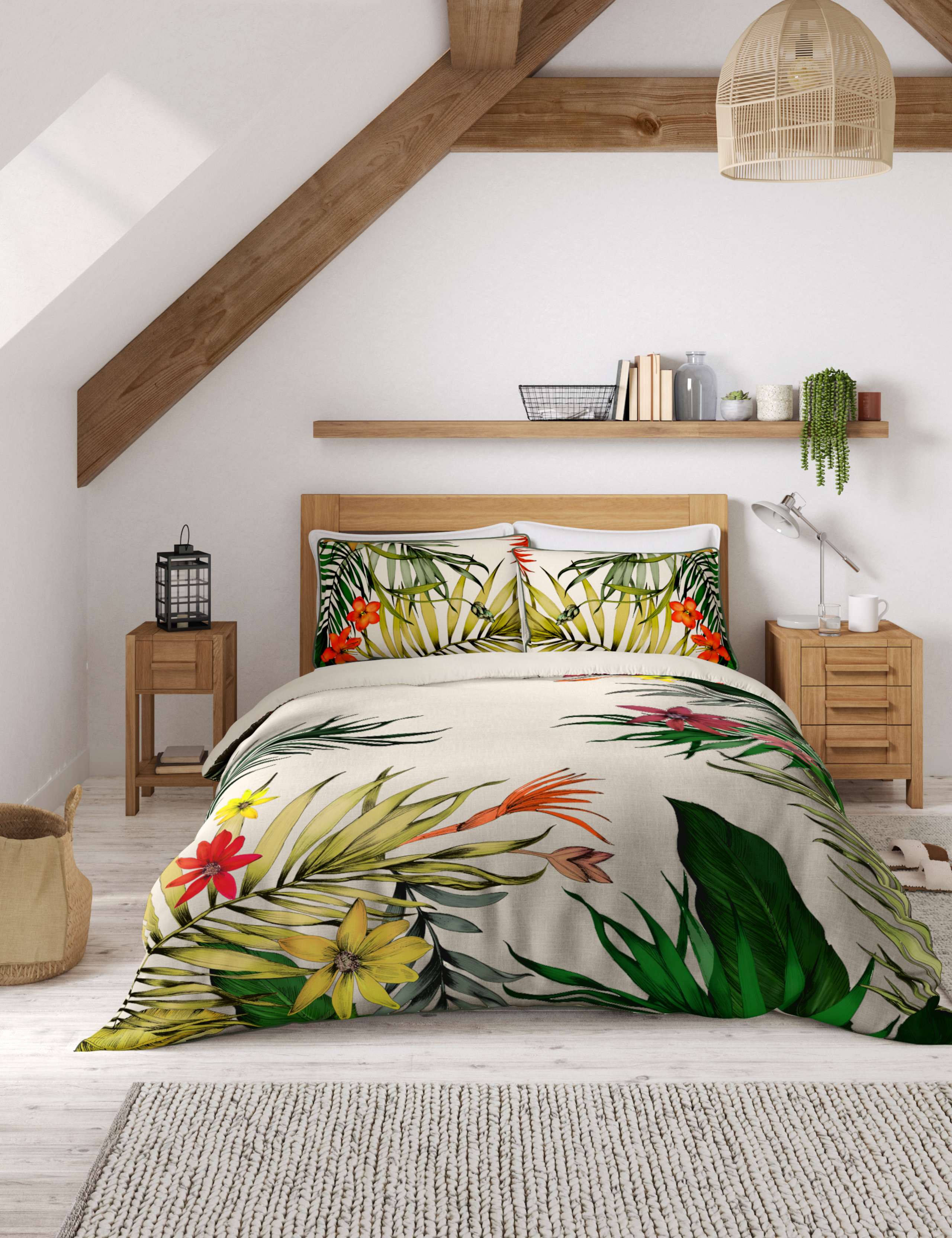 Pure Cotton Jungle Bedding Set 4 of 4