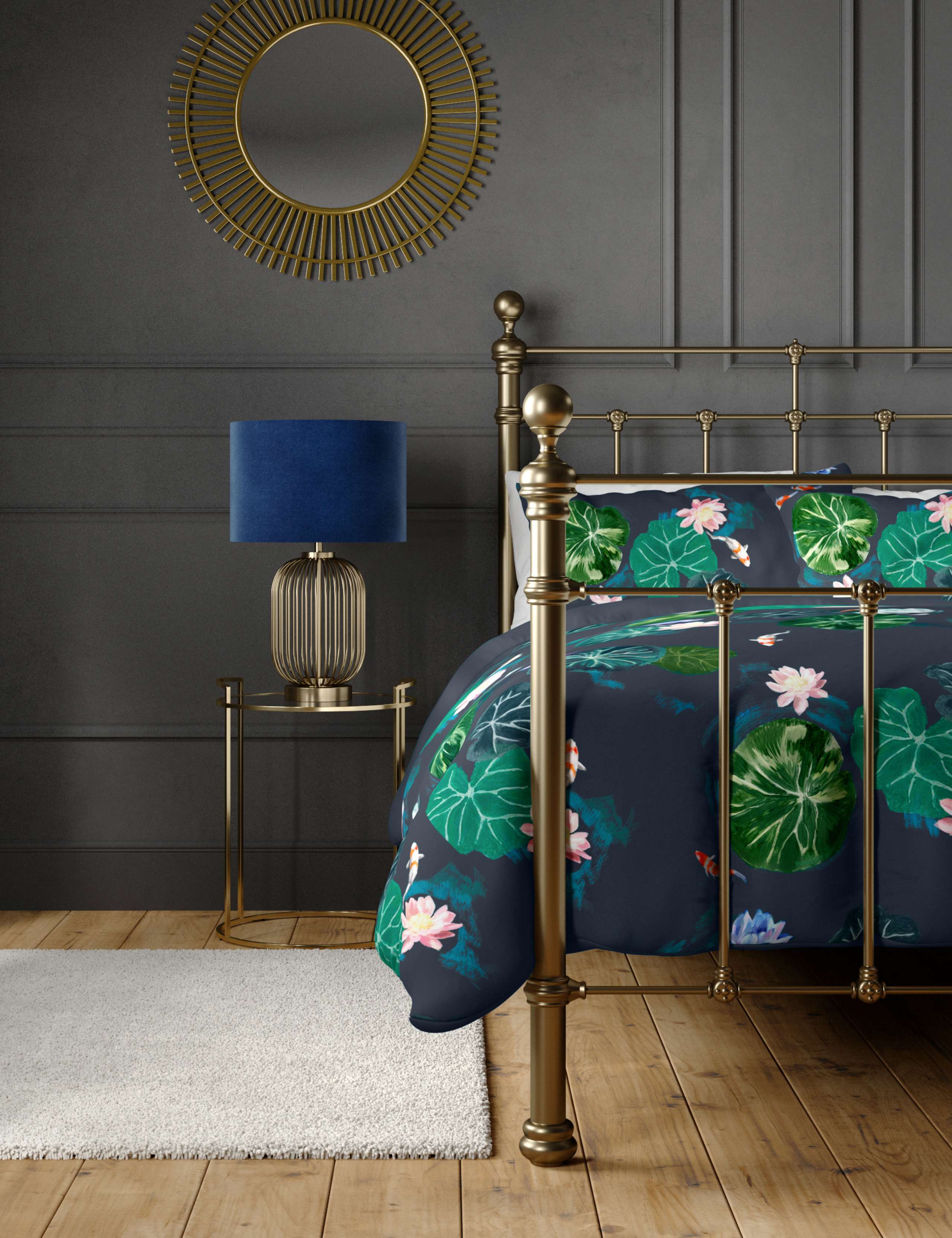 Pure Cotton Waterlily Bedding Set 3 of 5