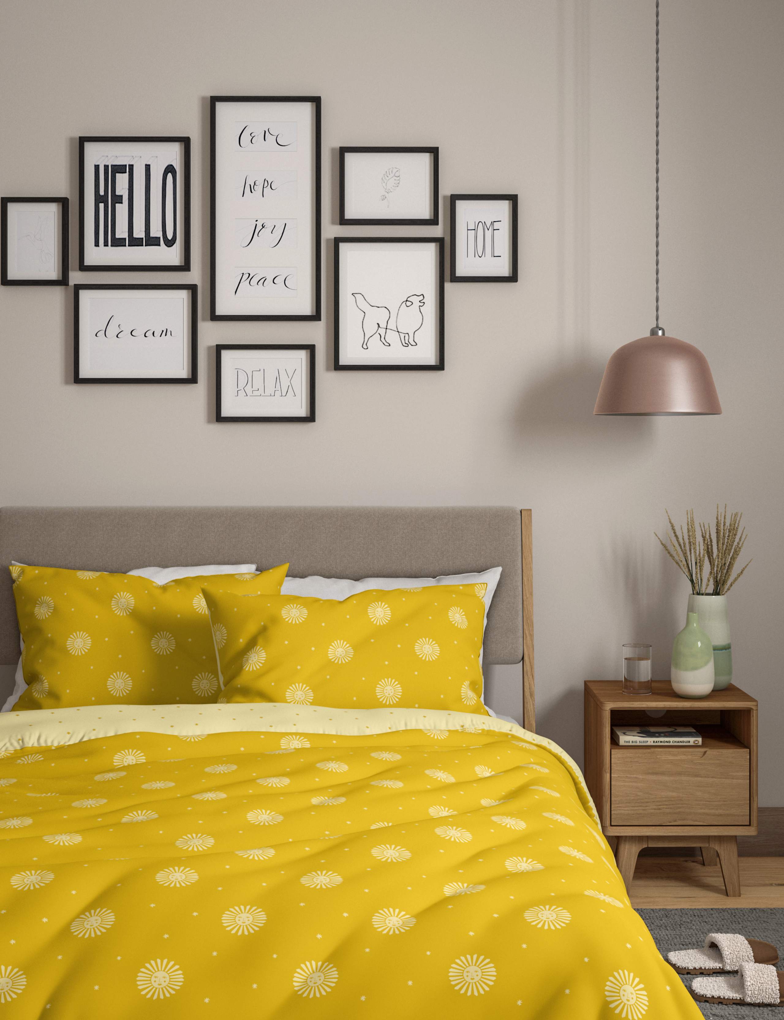 Cotton Mix Sun Bedding Set 1 of 5