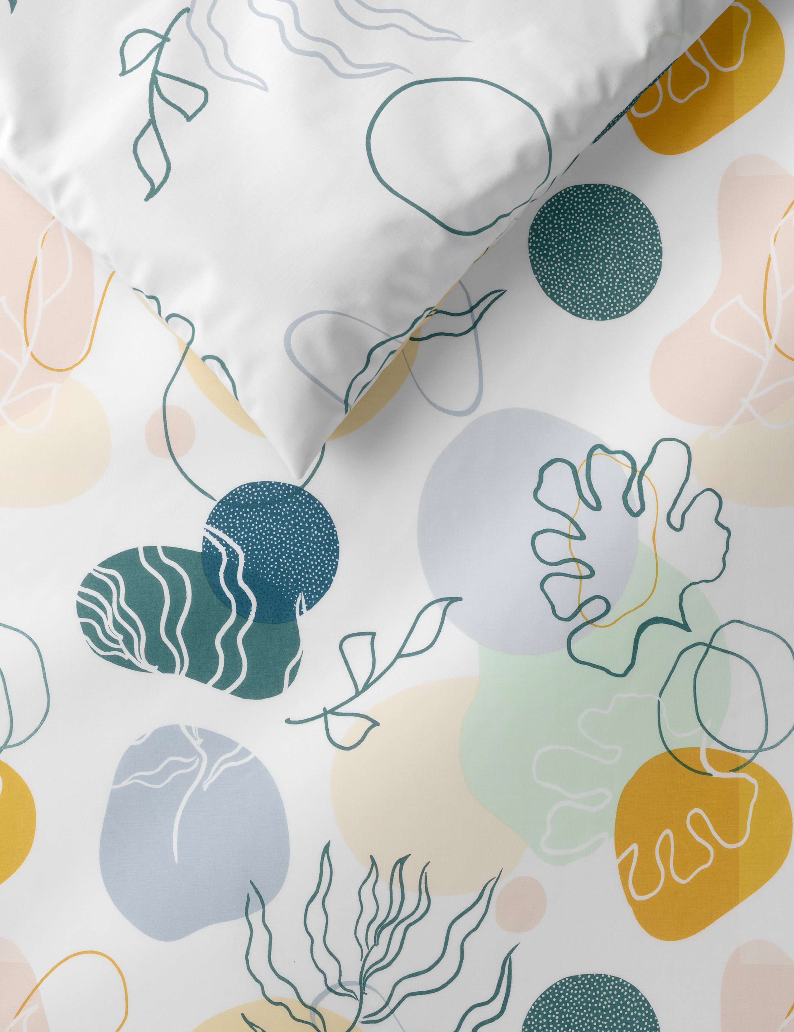 Pure Cotton Abstract Bedding Set 2 of 6