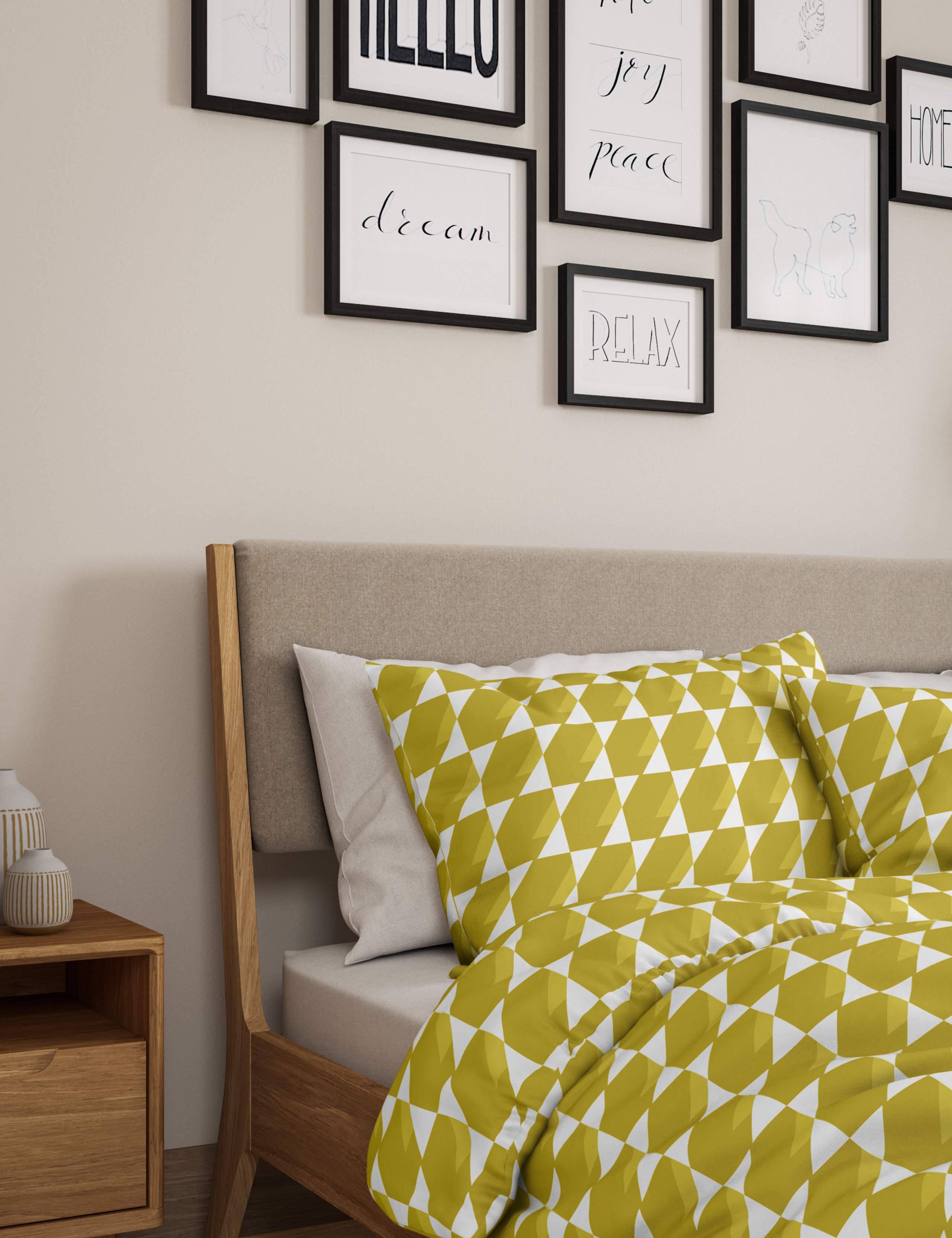 2 Pack Cotton Mix Geometric Bedding Sets 3 of 5