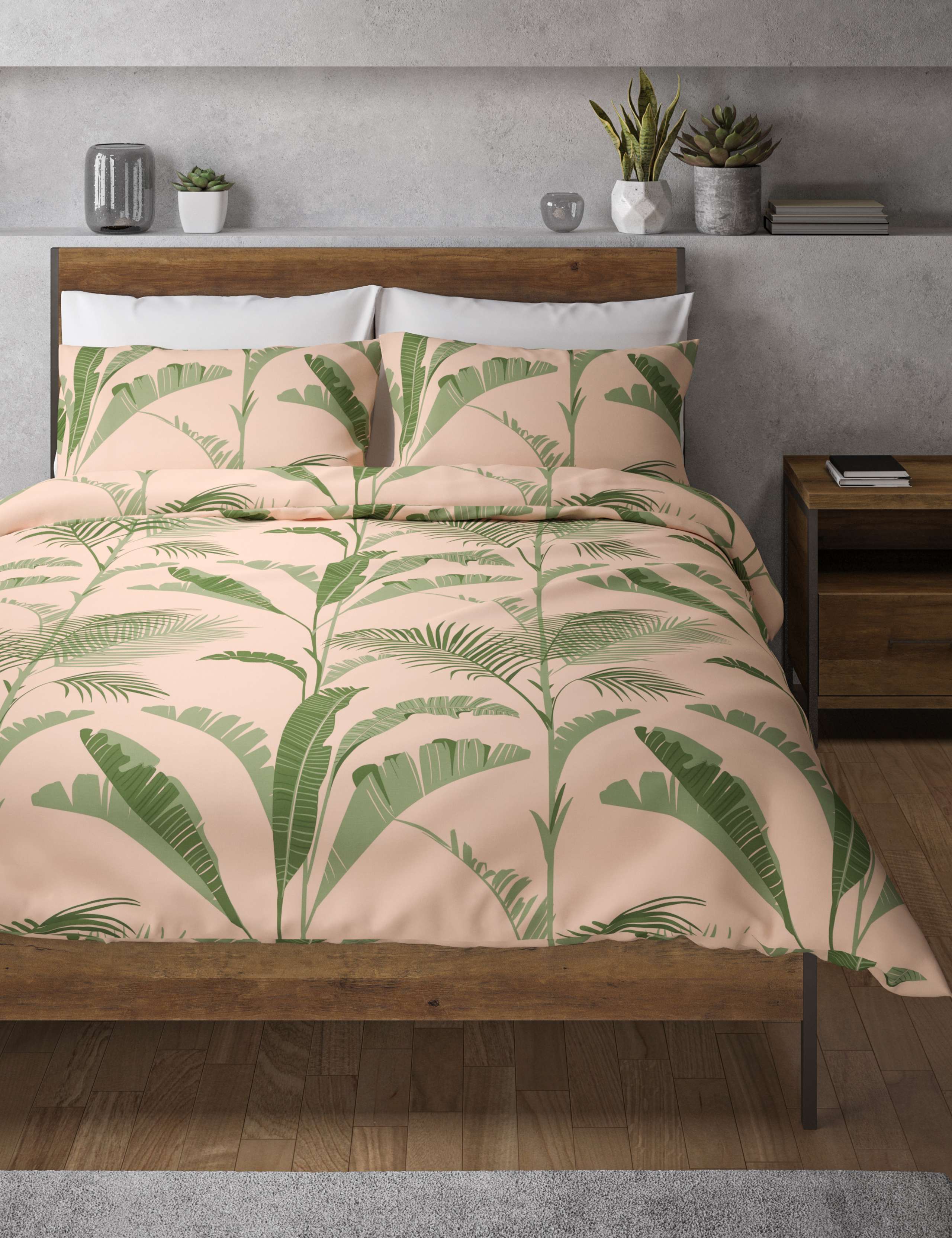 Exotic Palm Printed Bedding Set 4 of 4