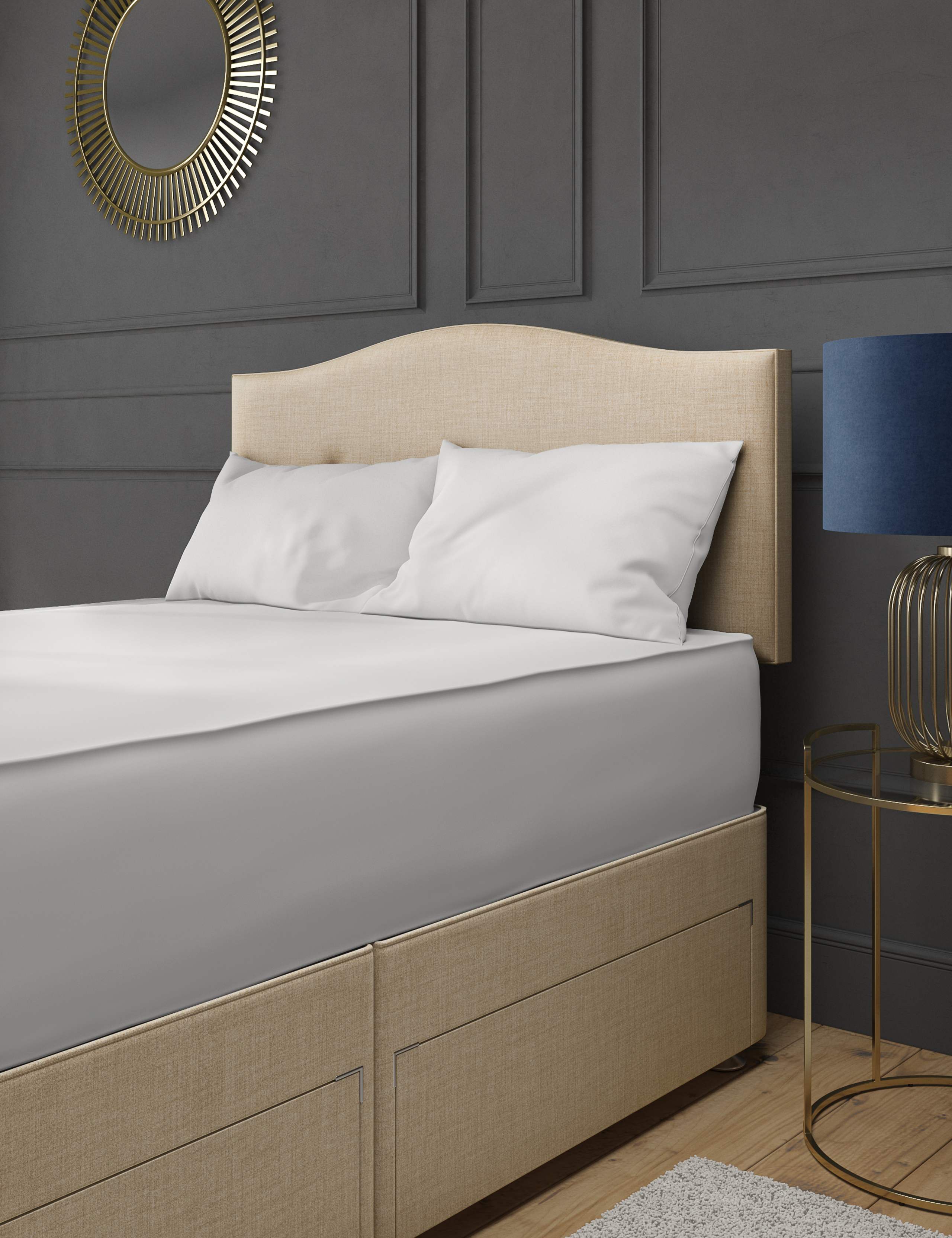 Classic Curved Button Headboard 1 of 4