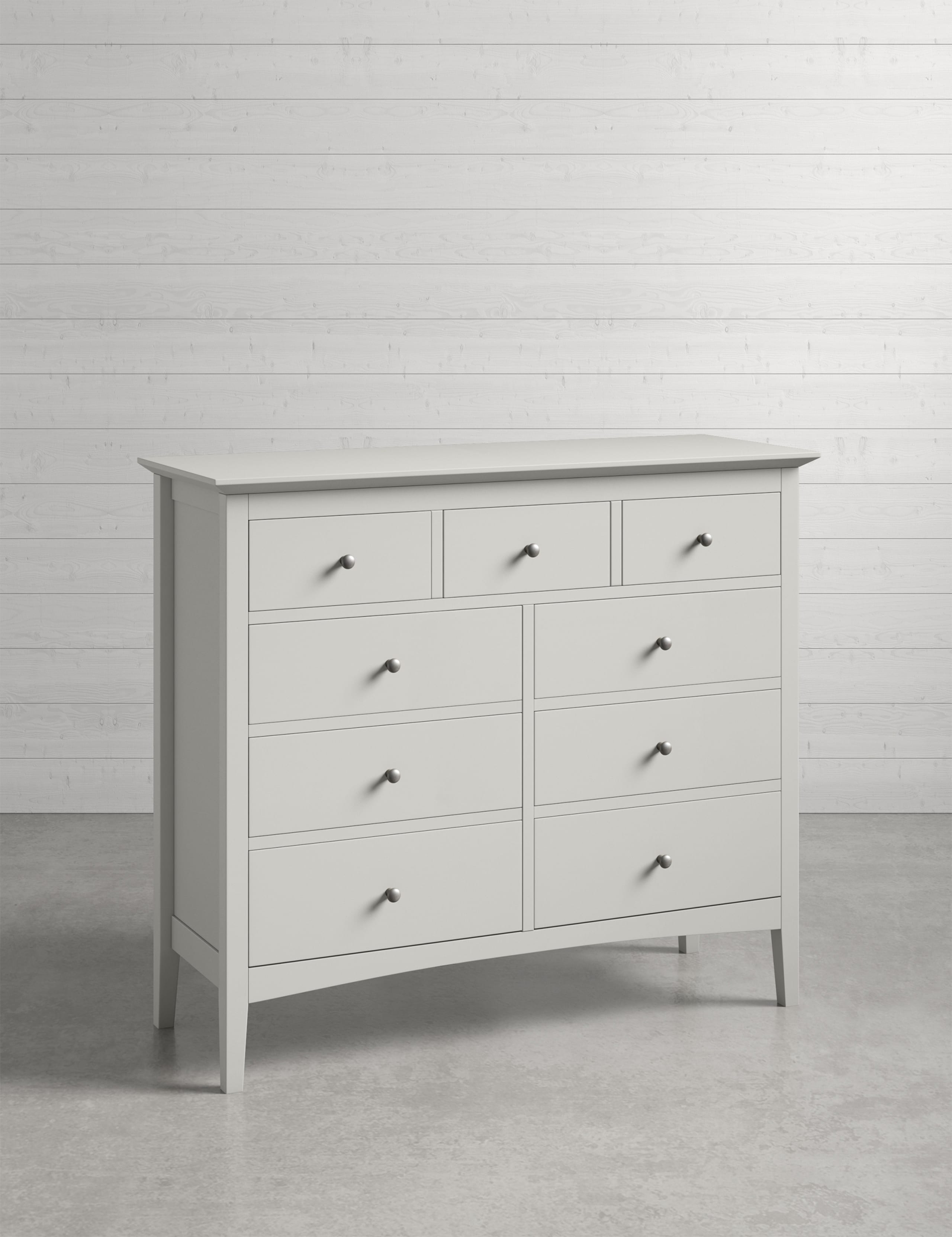 Hastings Grey 9 Drawer Chest 1 of 7