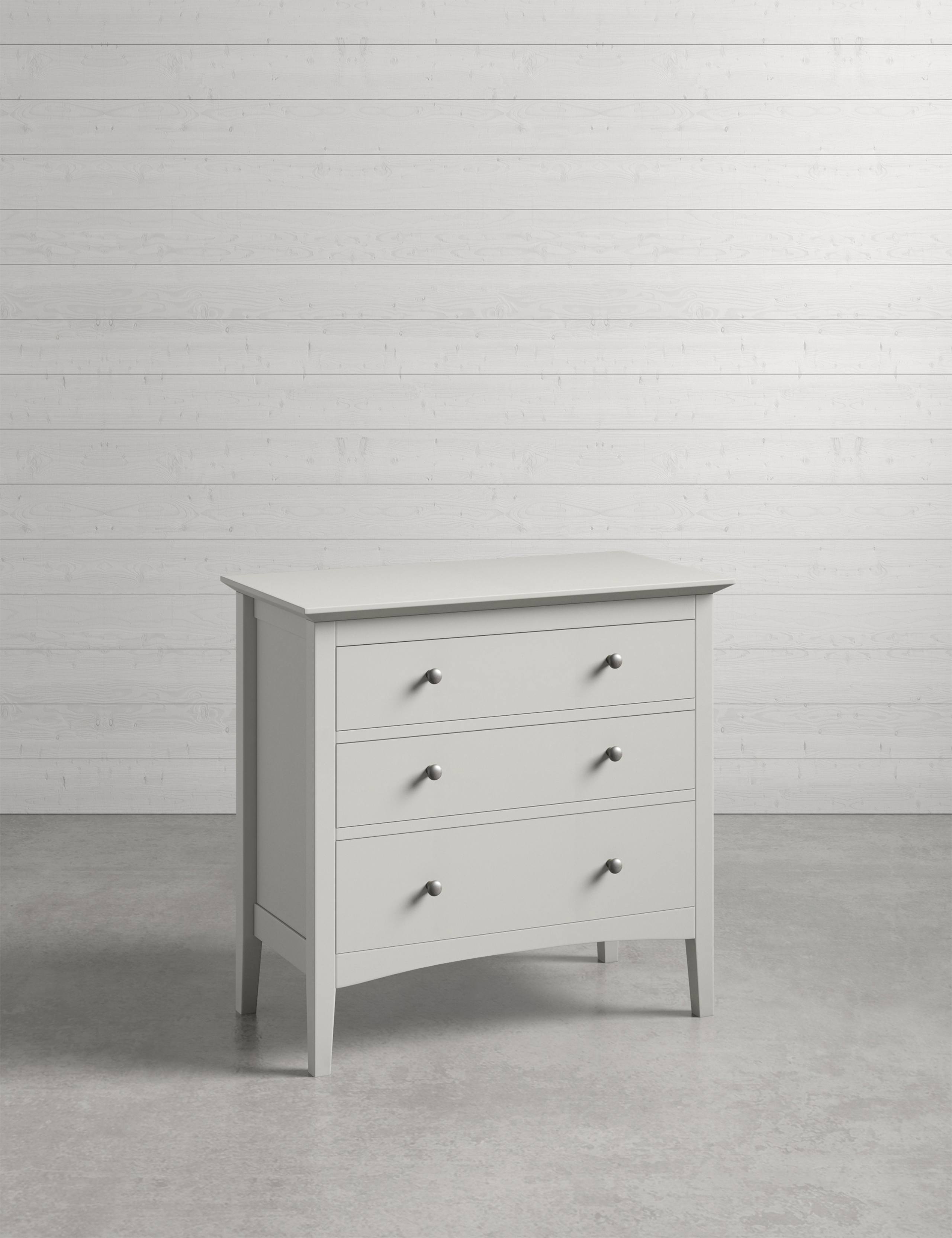 Hastings Grey 3 Drawer Chest 1 of 9