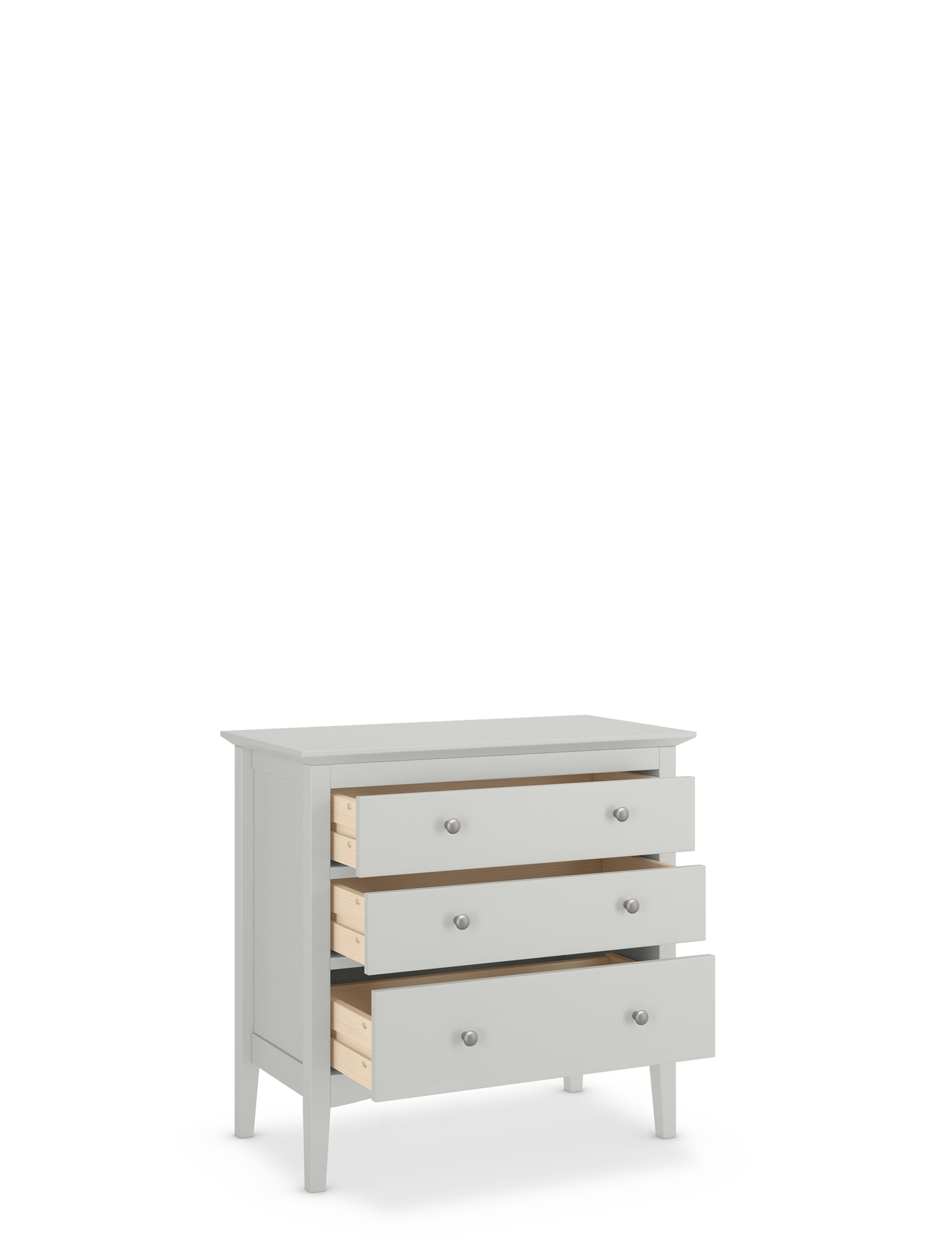 Hastings Grey 3 Drawer Chest 3 of 9