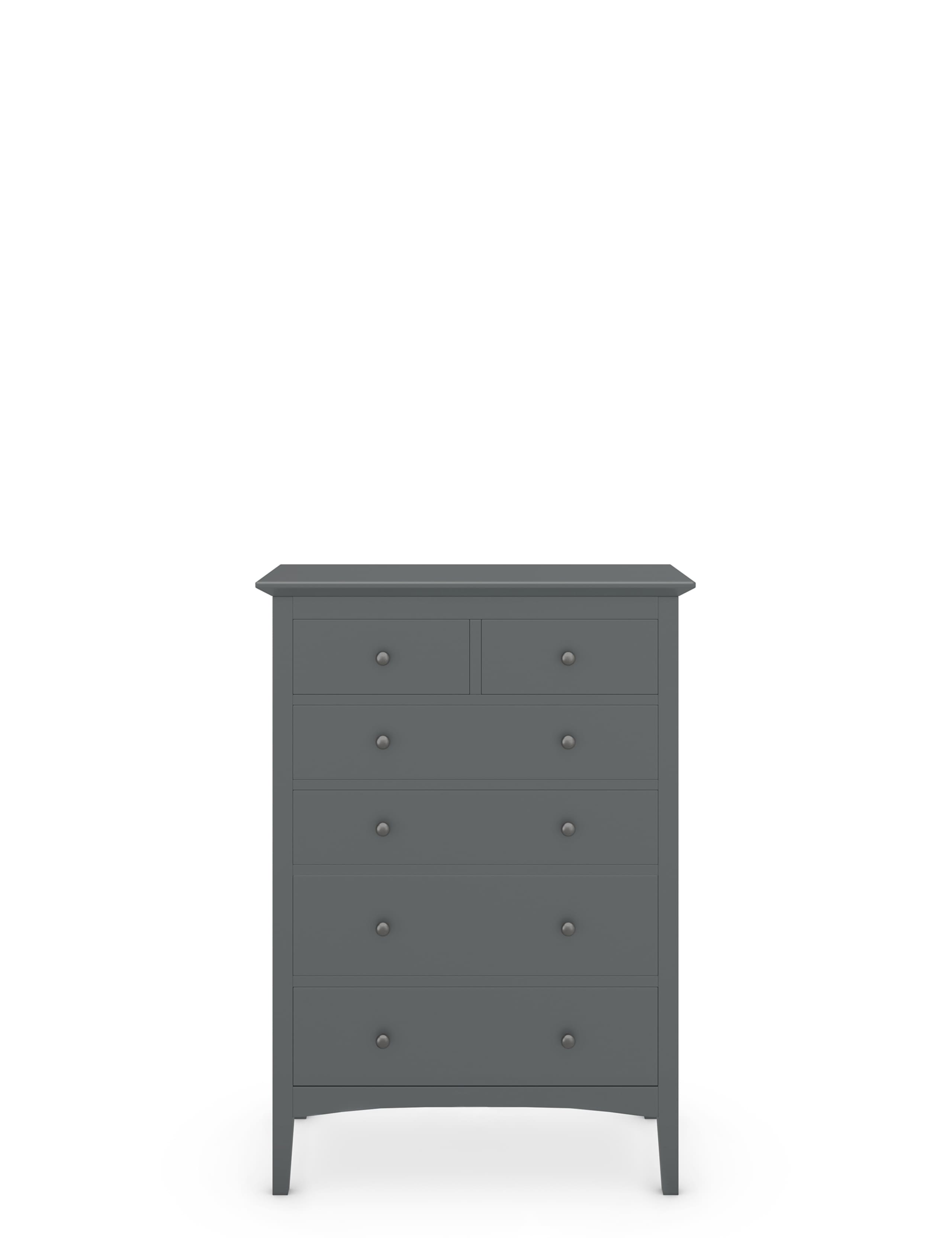 Hastings Dark Grey 6 Drawer Chest 2 of 9