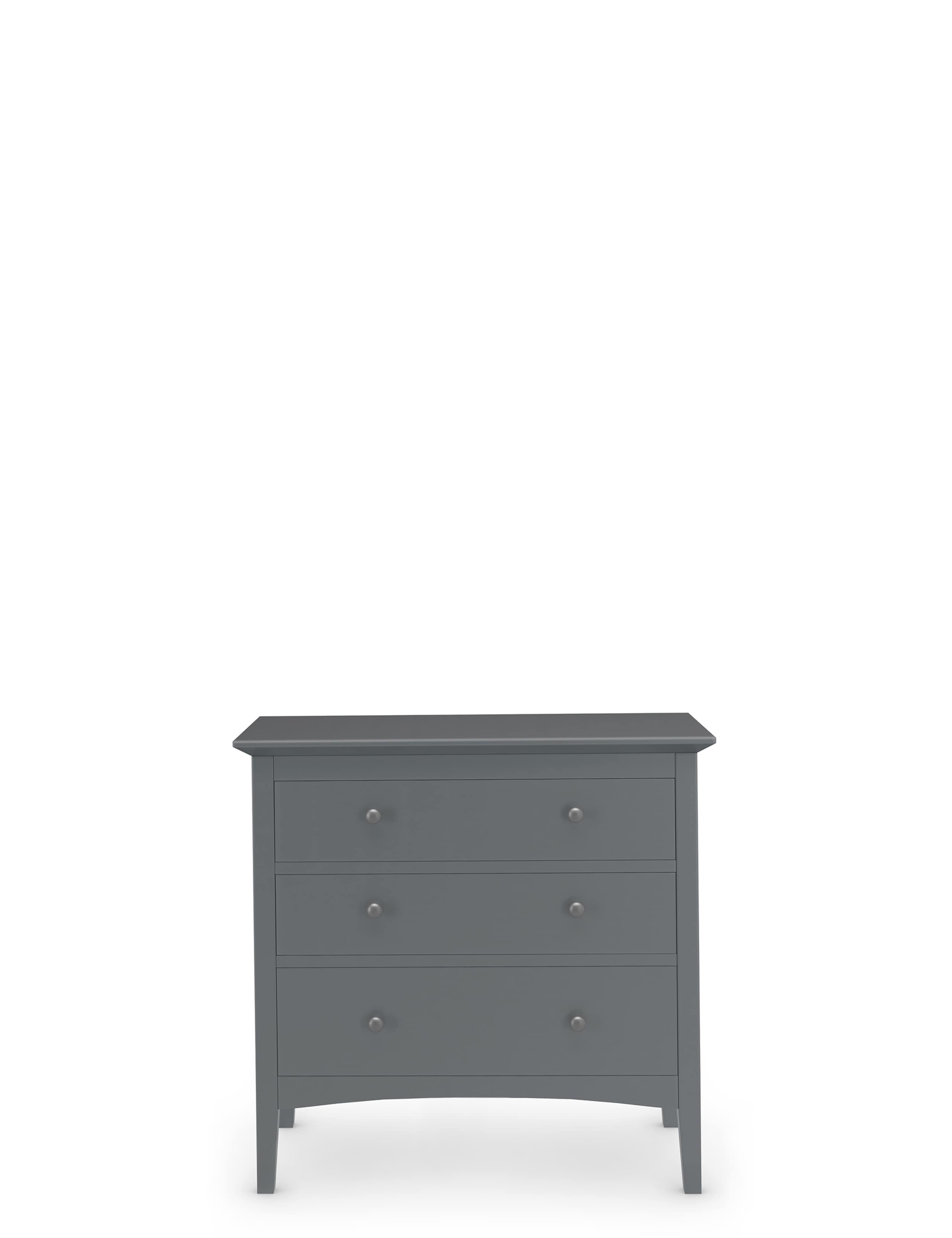 Hastings Dark Grey 3 Drawer Chest 2 of 9