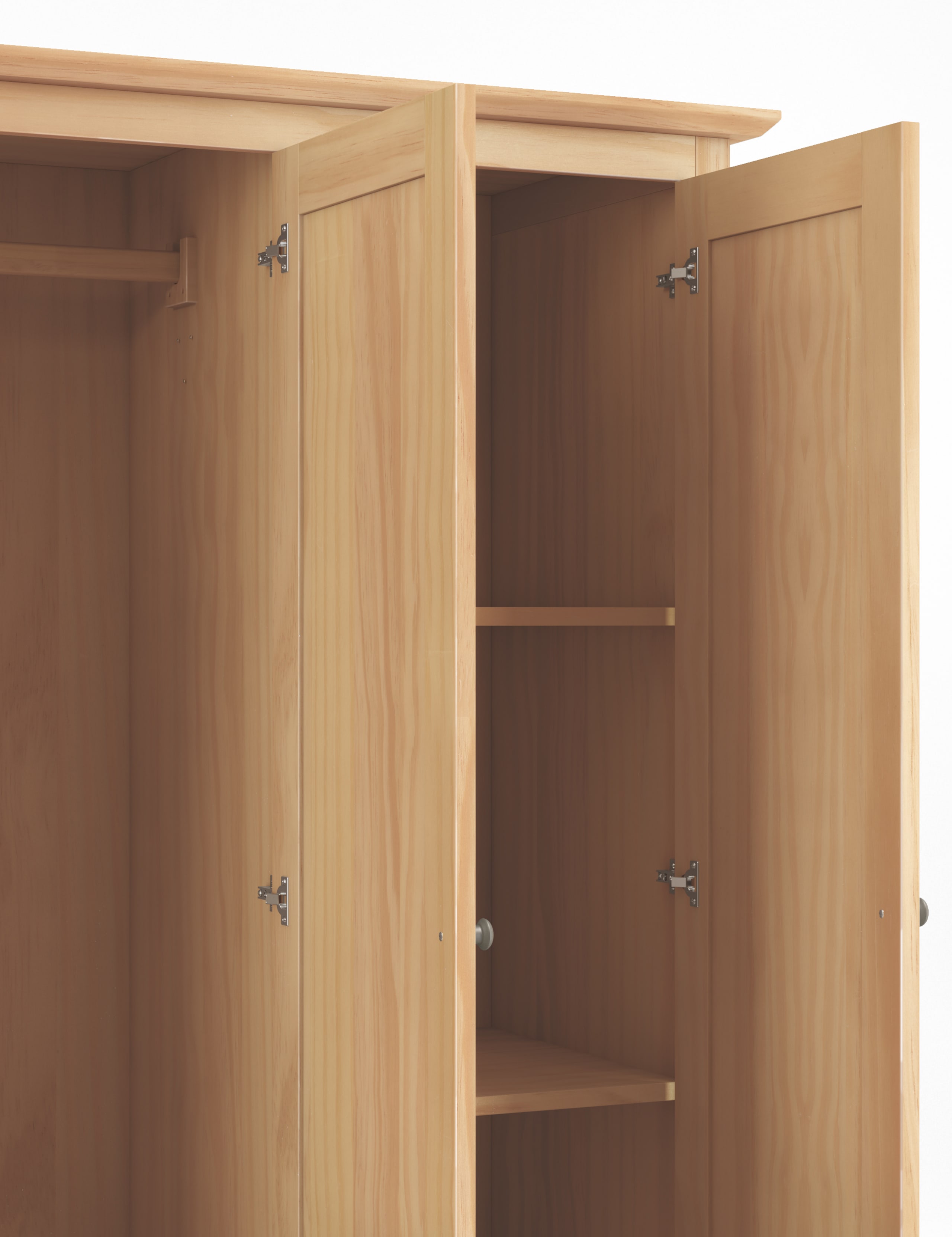 Hastings Light Natural Triple Wardrobe 4 of 9