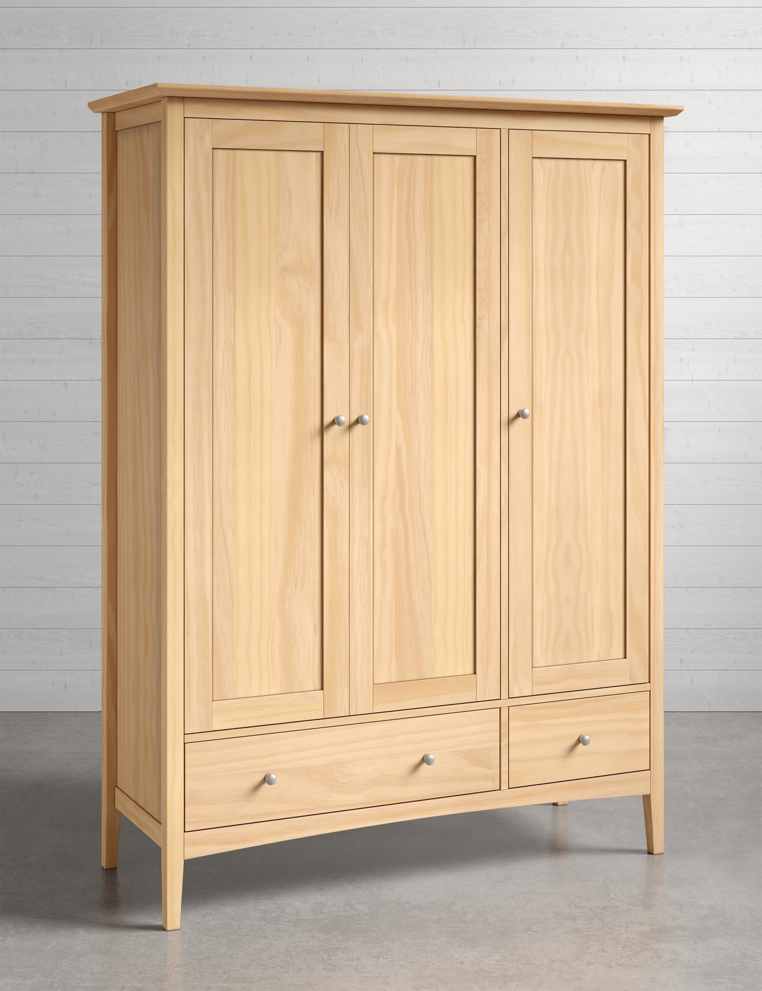 Hastings Light Natural Triple Wardrobe 2 of 9