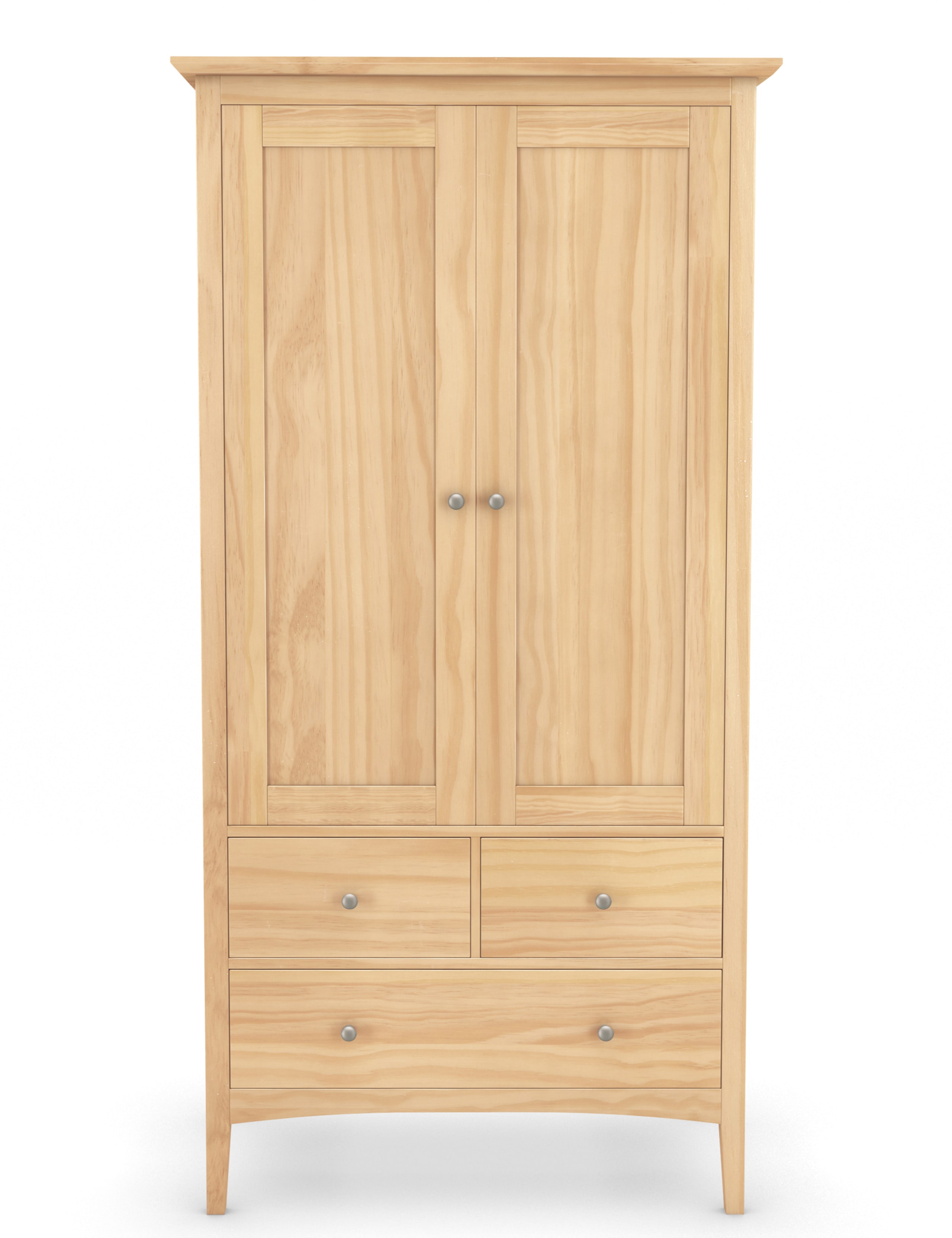 Hastings Light Natural Double Wardrobe 1 of 8