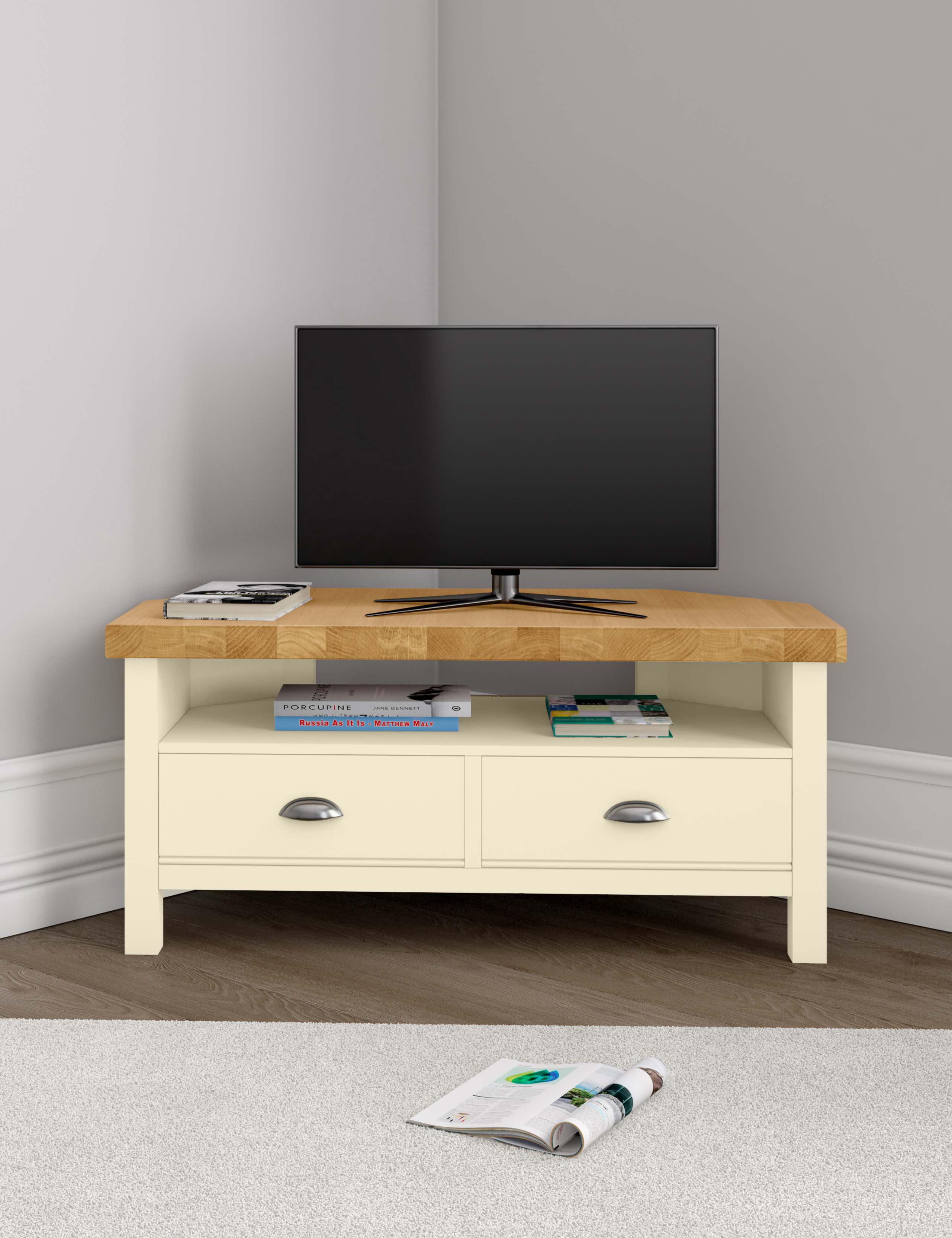 Padstow Corner Cream TV Unit 2 of 8