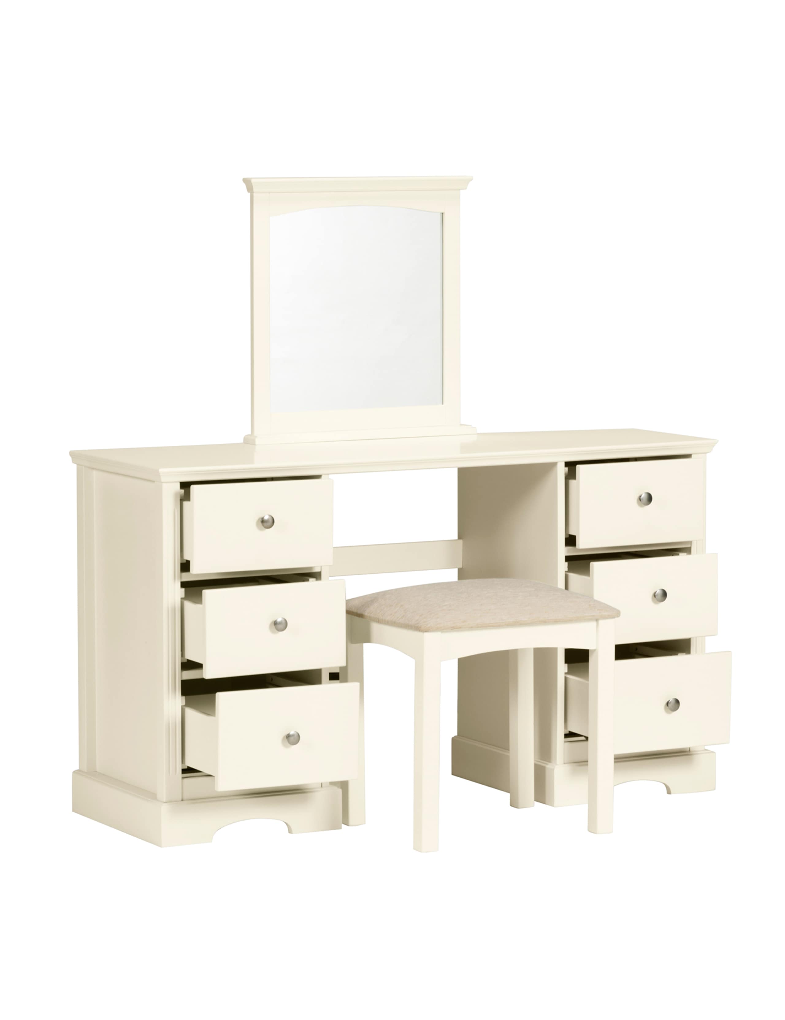 Carmelle Dressing Table, Mirror & Stool Set 3 of 6