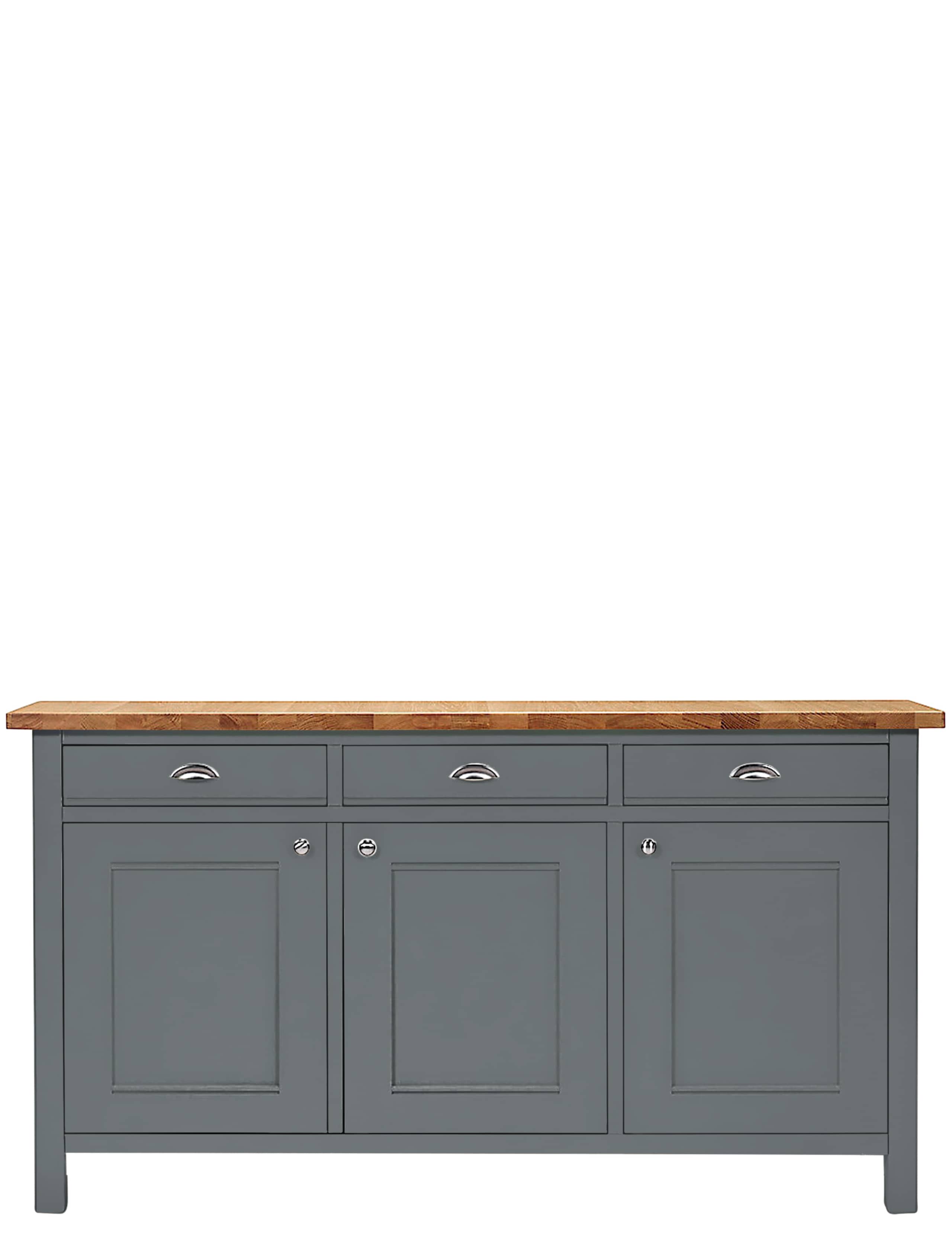 Padstow 3 Door Sideboard Grey 1 of 4