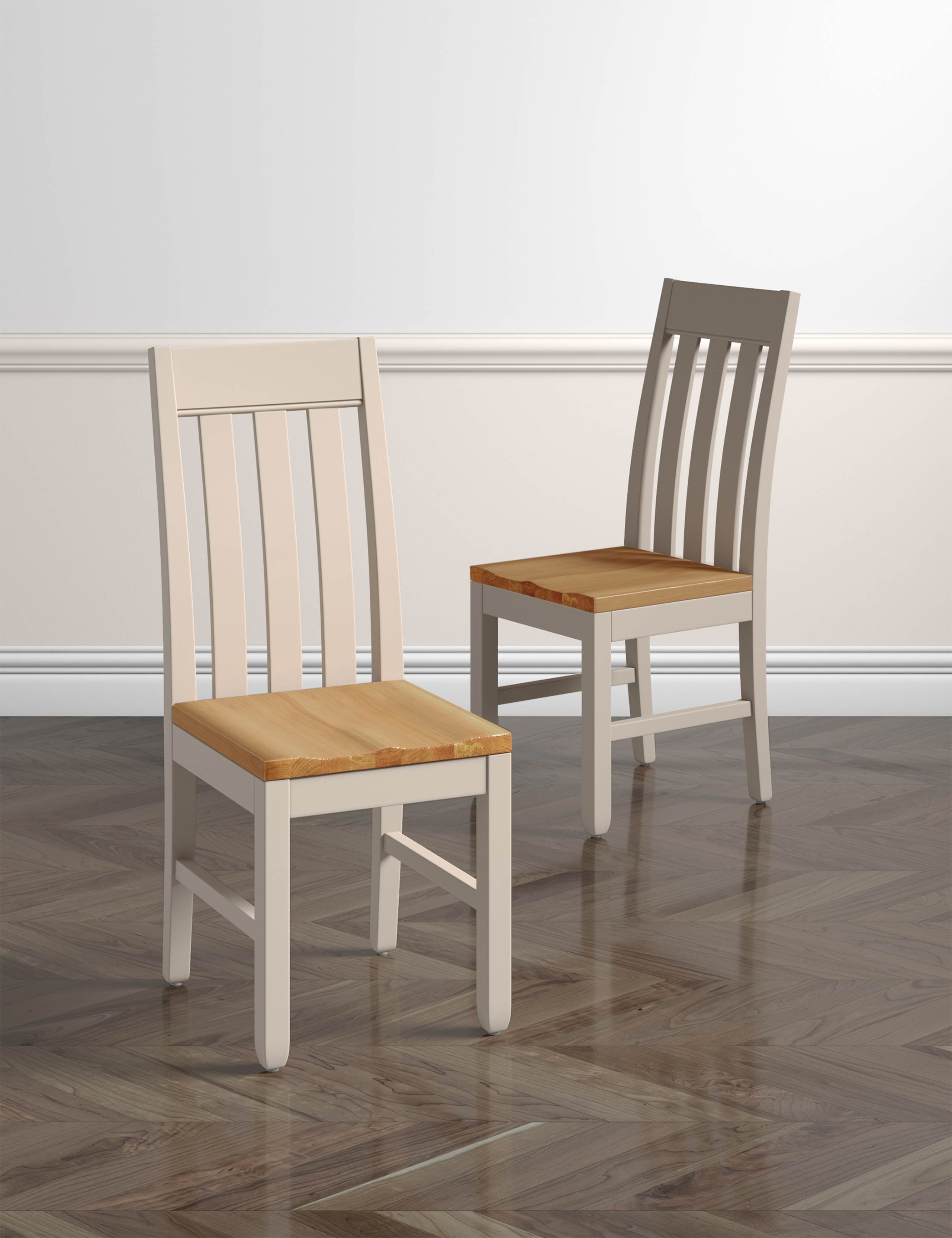Set of 2 Padstow Putty Dining Chairs 2 of 8