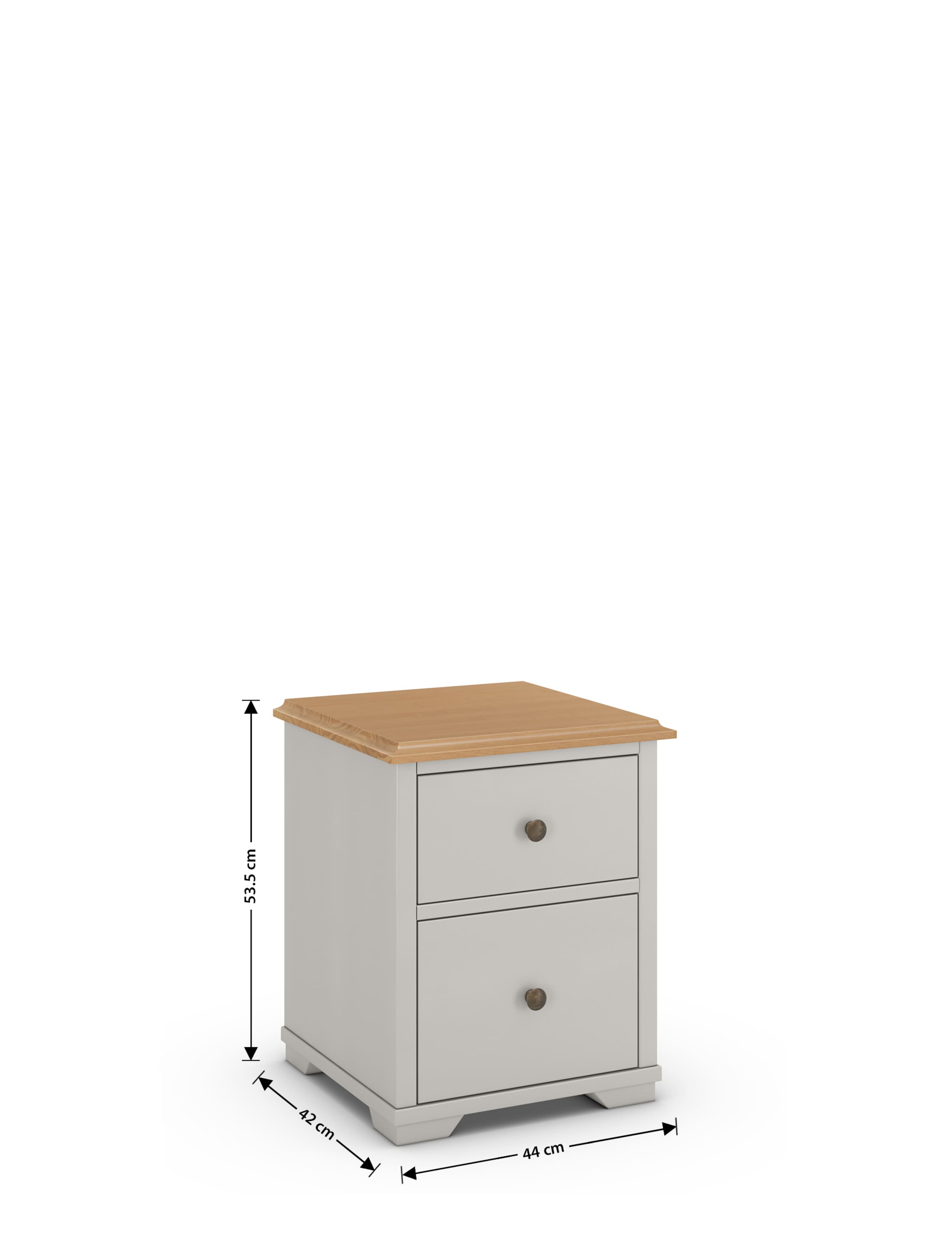 Sandbanks 2 Drawer Bedside Table 6 of 6