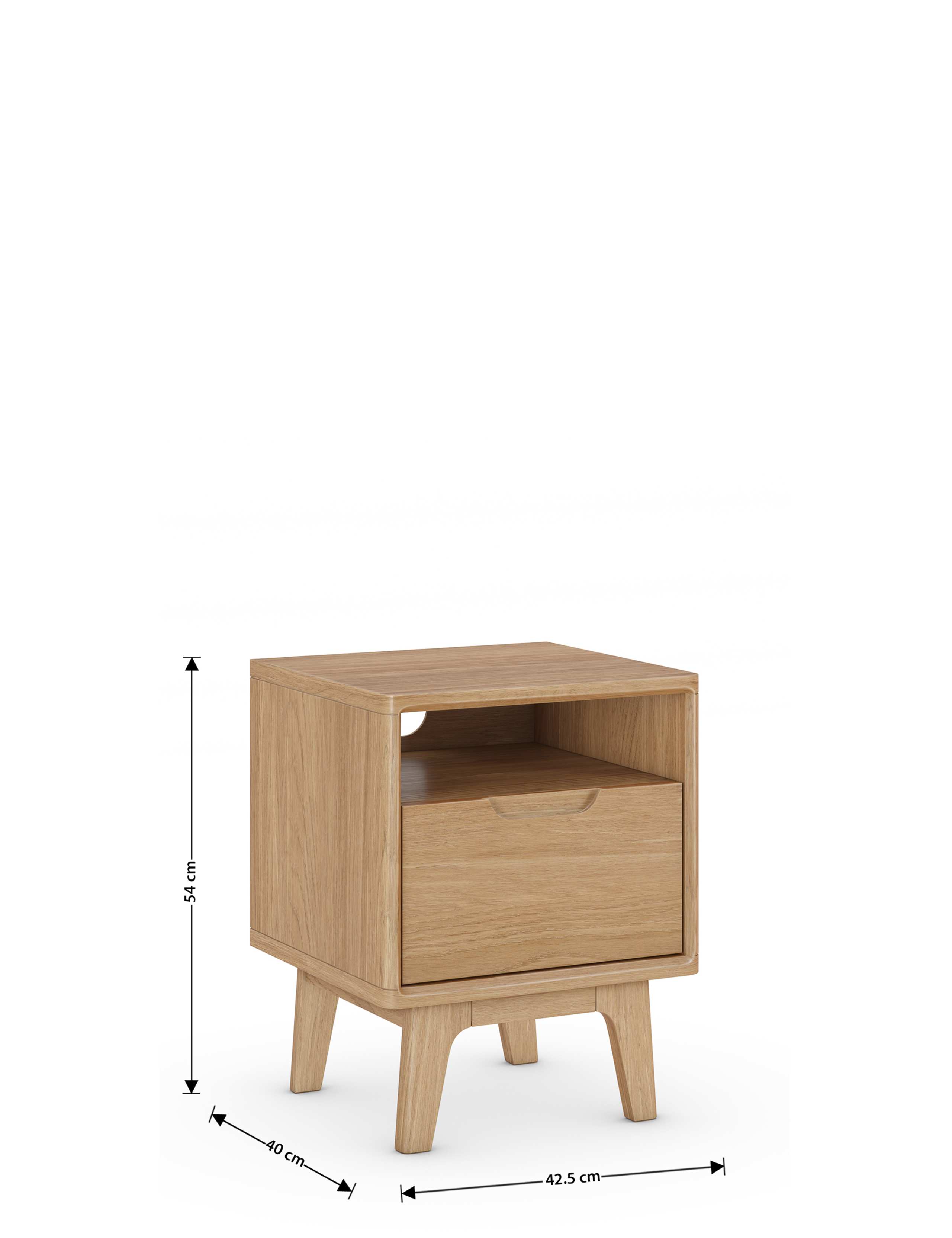Nord 1 Drawer Bedside Table 6 of 9