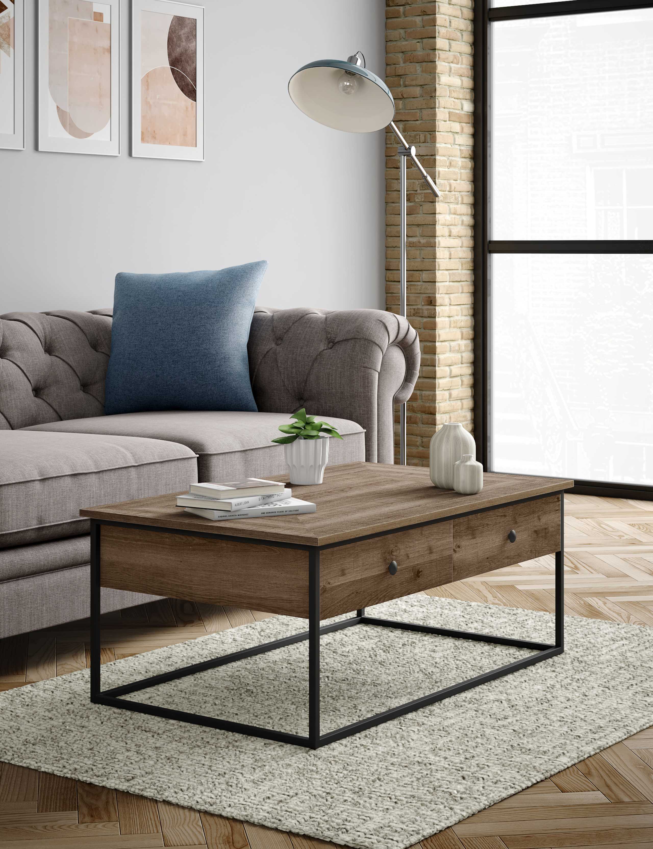Sanford Parquet Storage Coffee Table 2 of 9