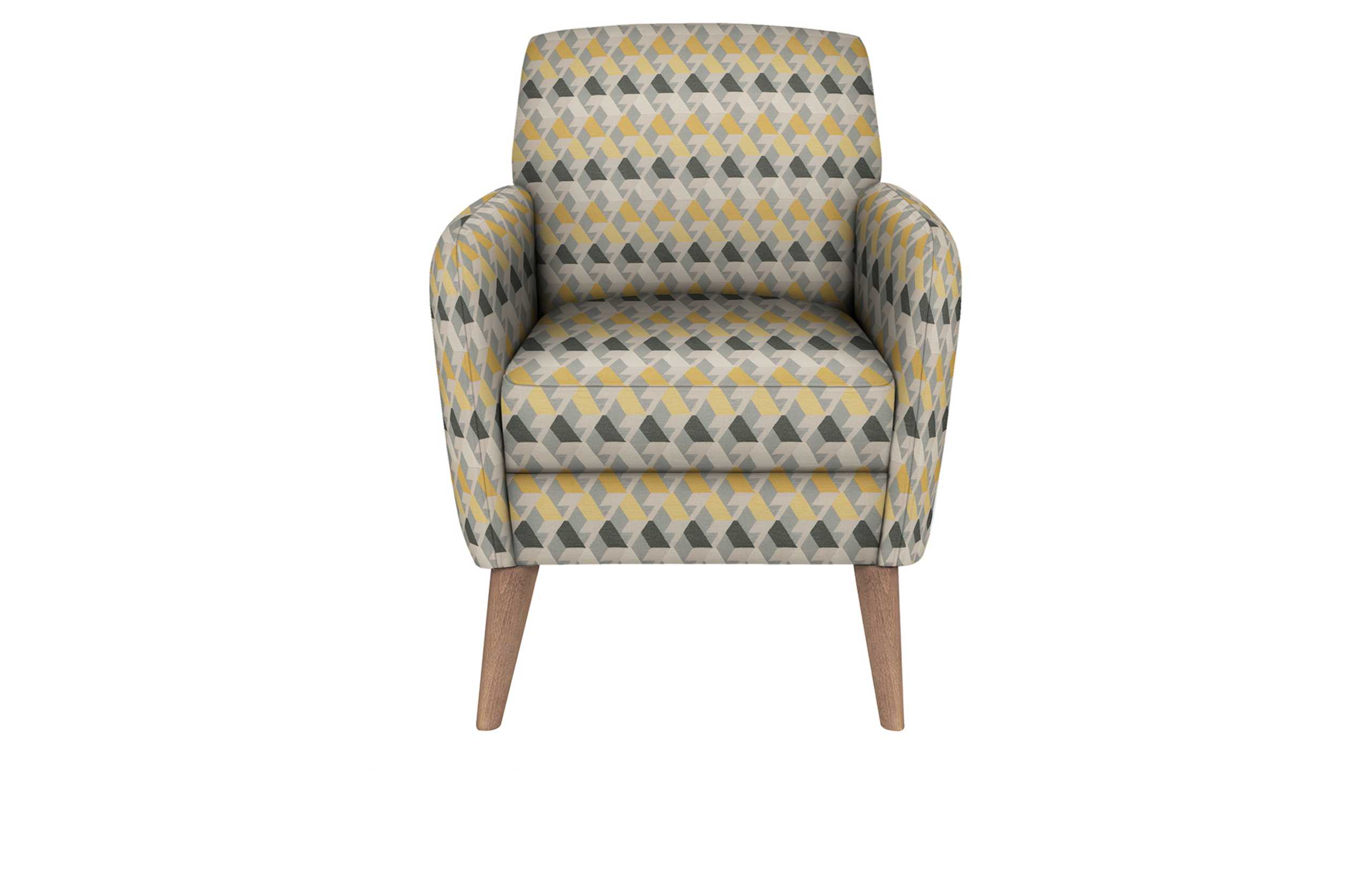 Hugo Armchair Miro Chenille Yellow Mix - Self Assembly 1 of 1