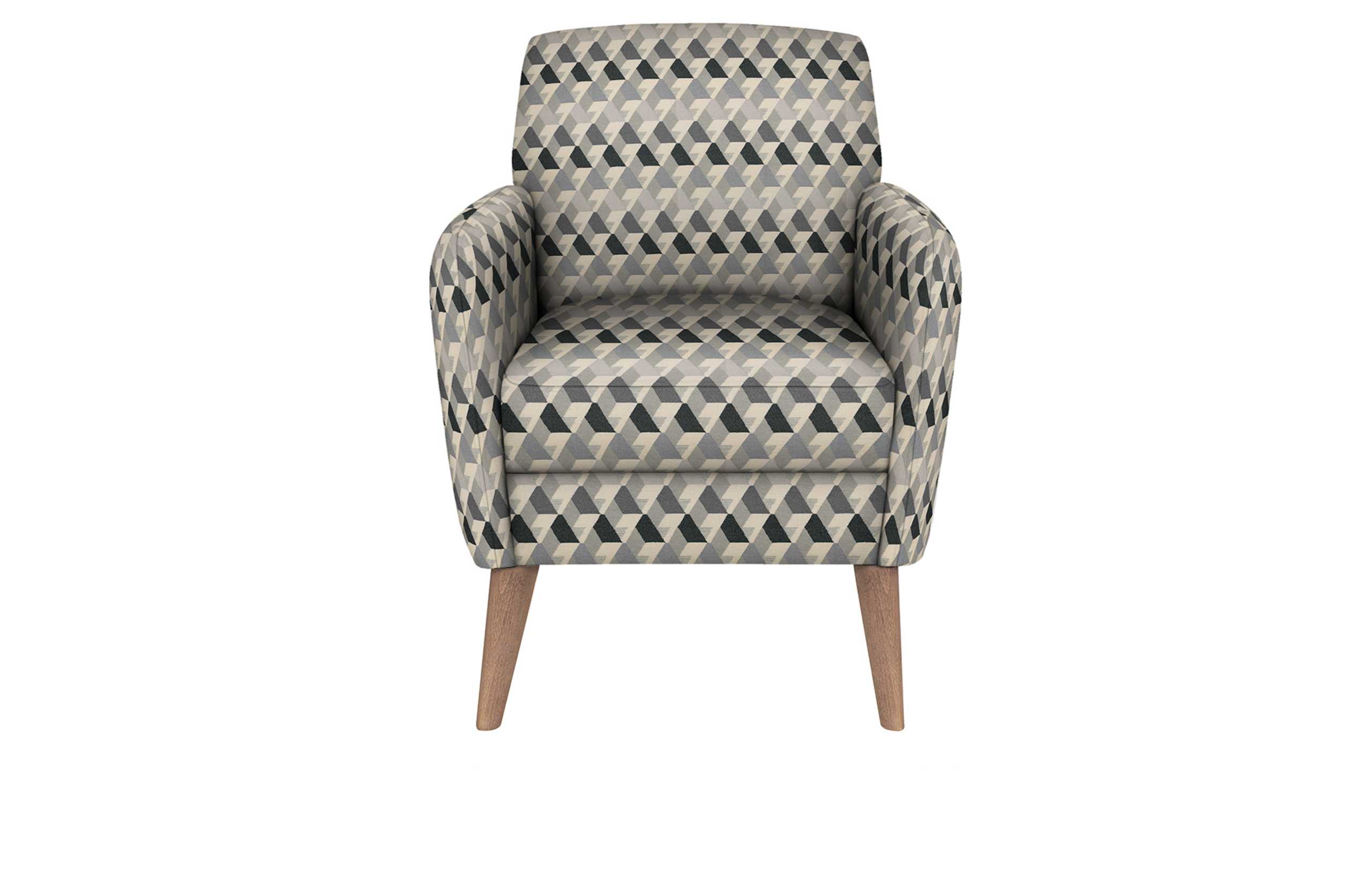Hugo Armchair Miro Chenille Charcoal Mix - Self Assembly 1 of 1