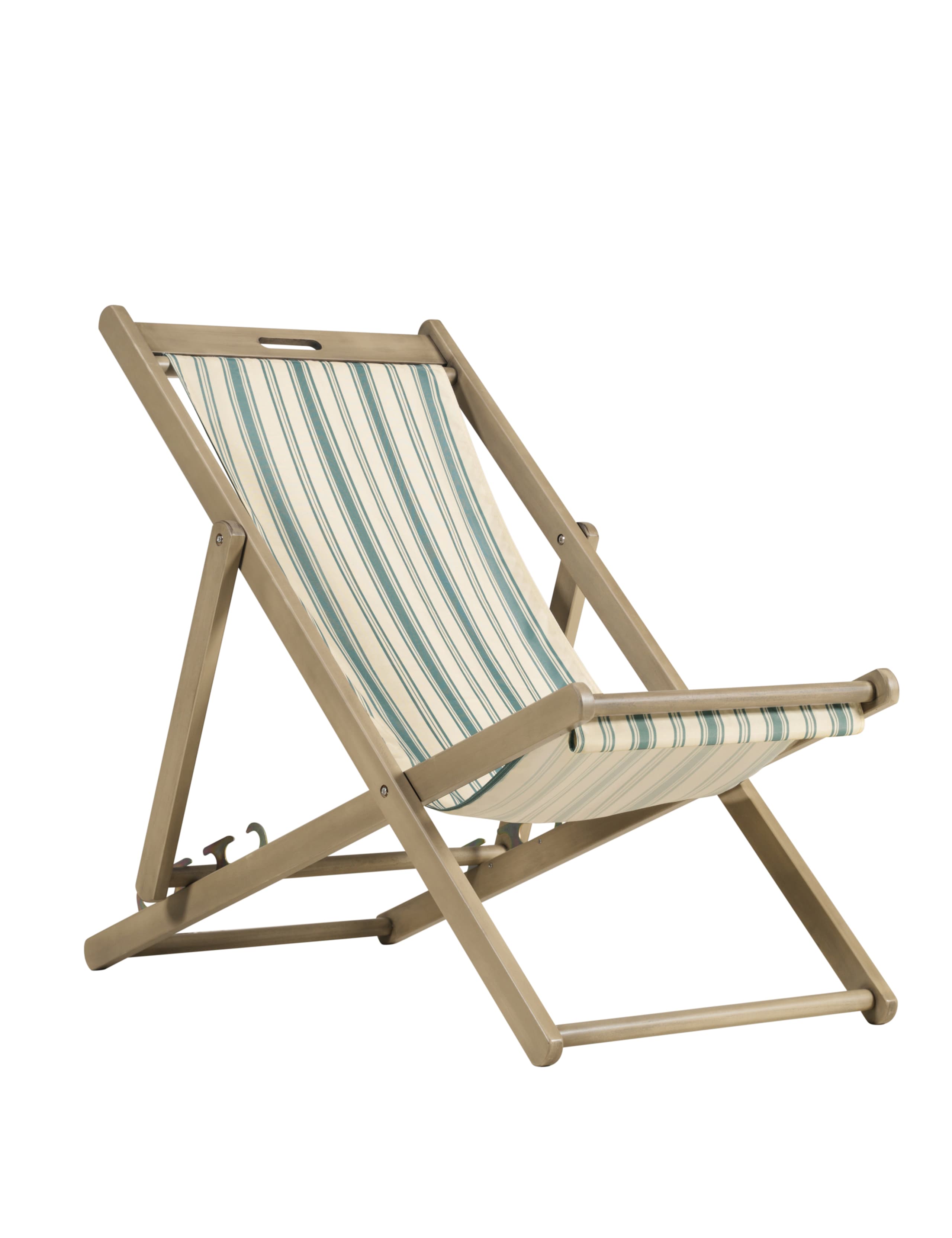 Dahlia Stripe Deck Chair - Self Assembly 1 of 3