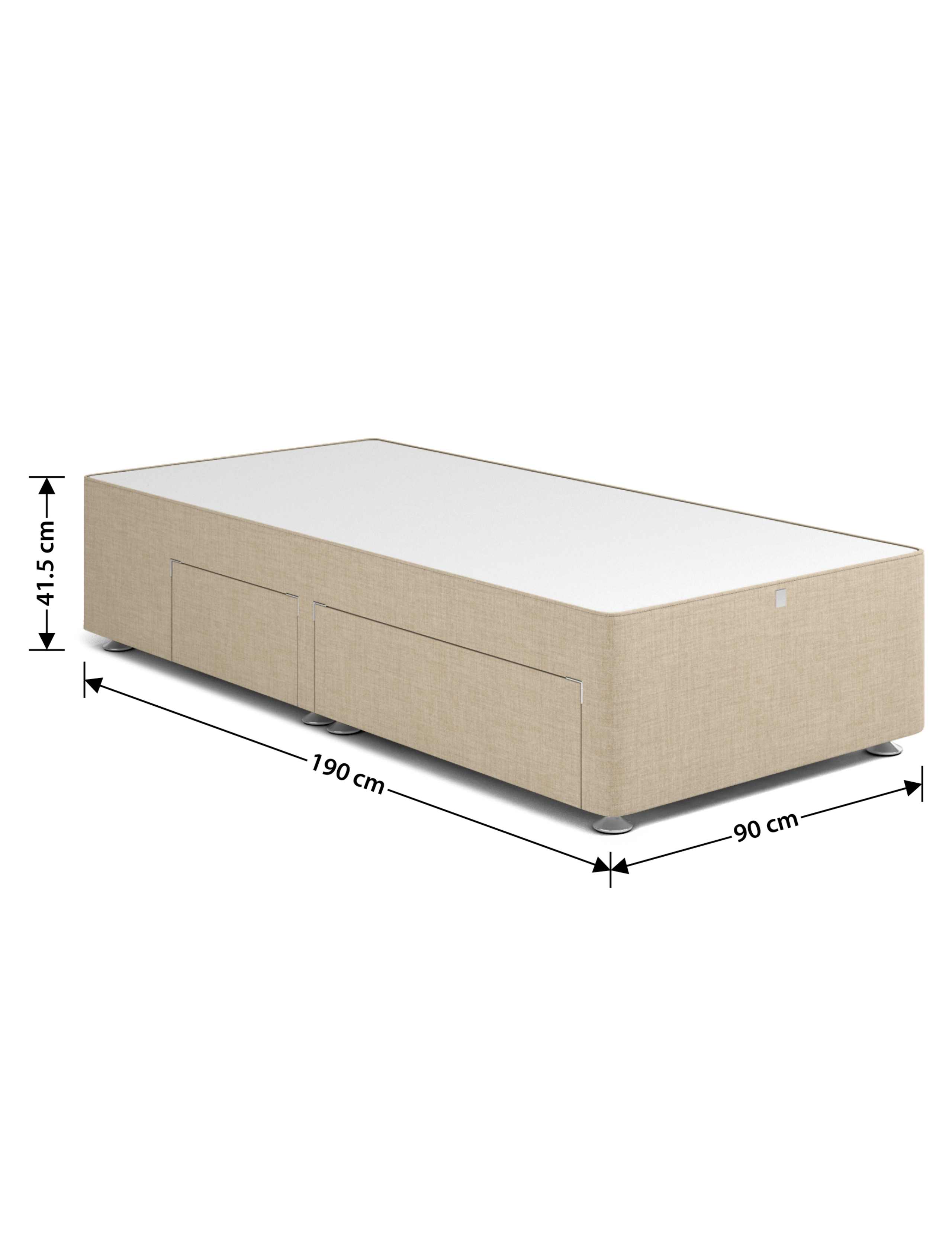 Classic firm top 1+1 drawer divan 3ft 5 of 5