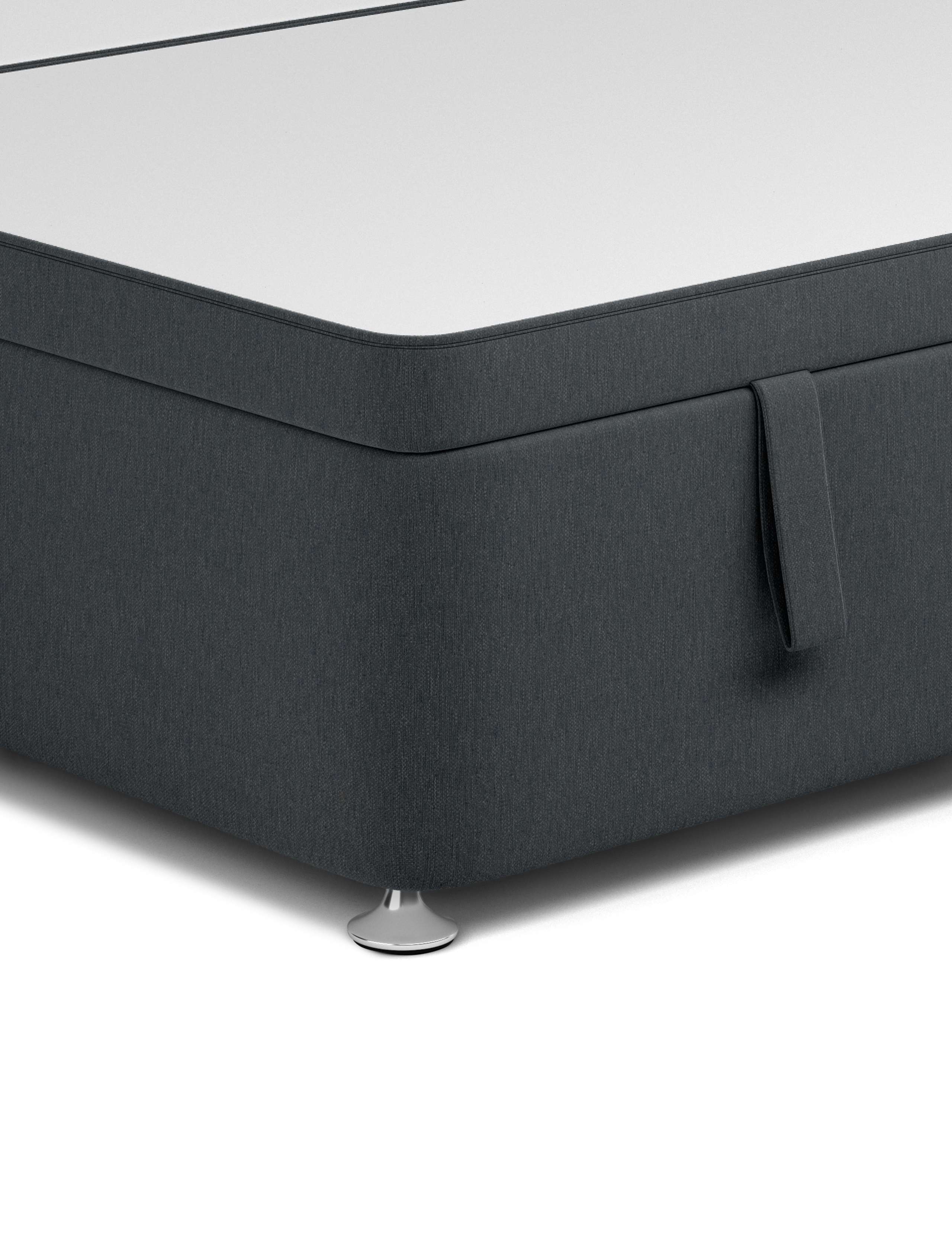 Half end ottoman divan with 2 small drawers 2 of 5