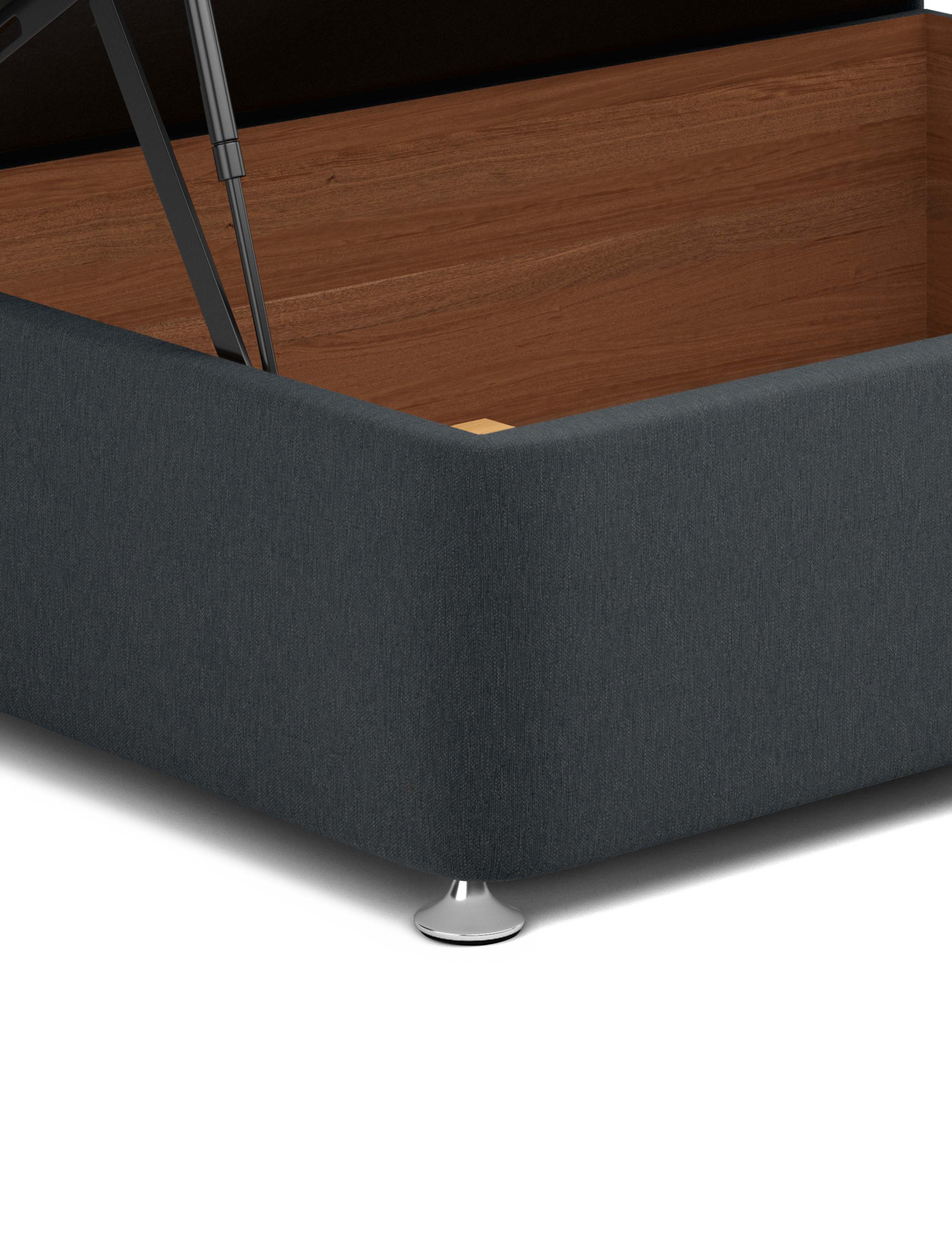 Half end ottoman divan with 2 small drawers 5 of 5