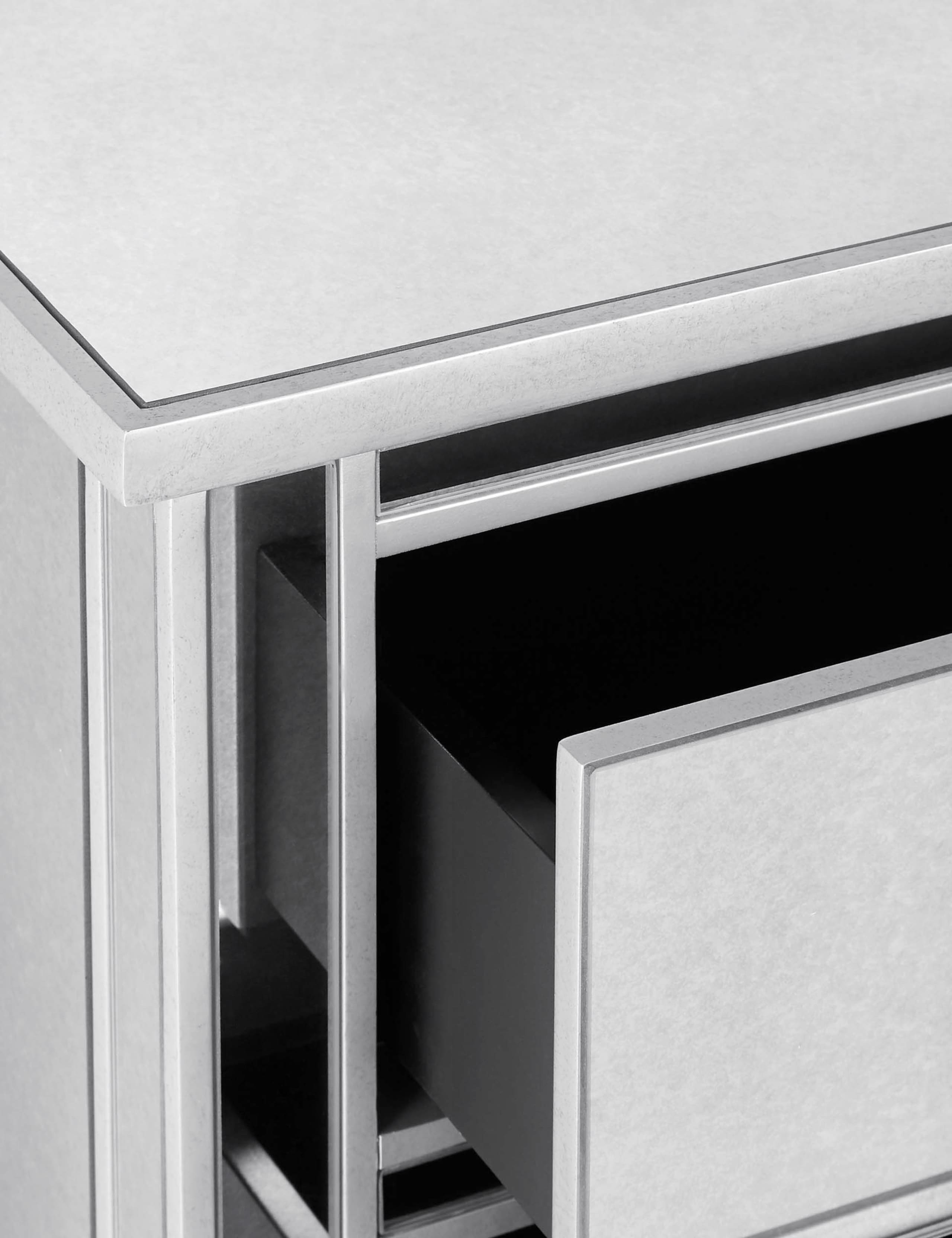 Evelyn 3 Drawer Chest Silver 5 of 9