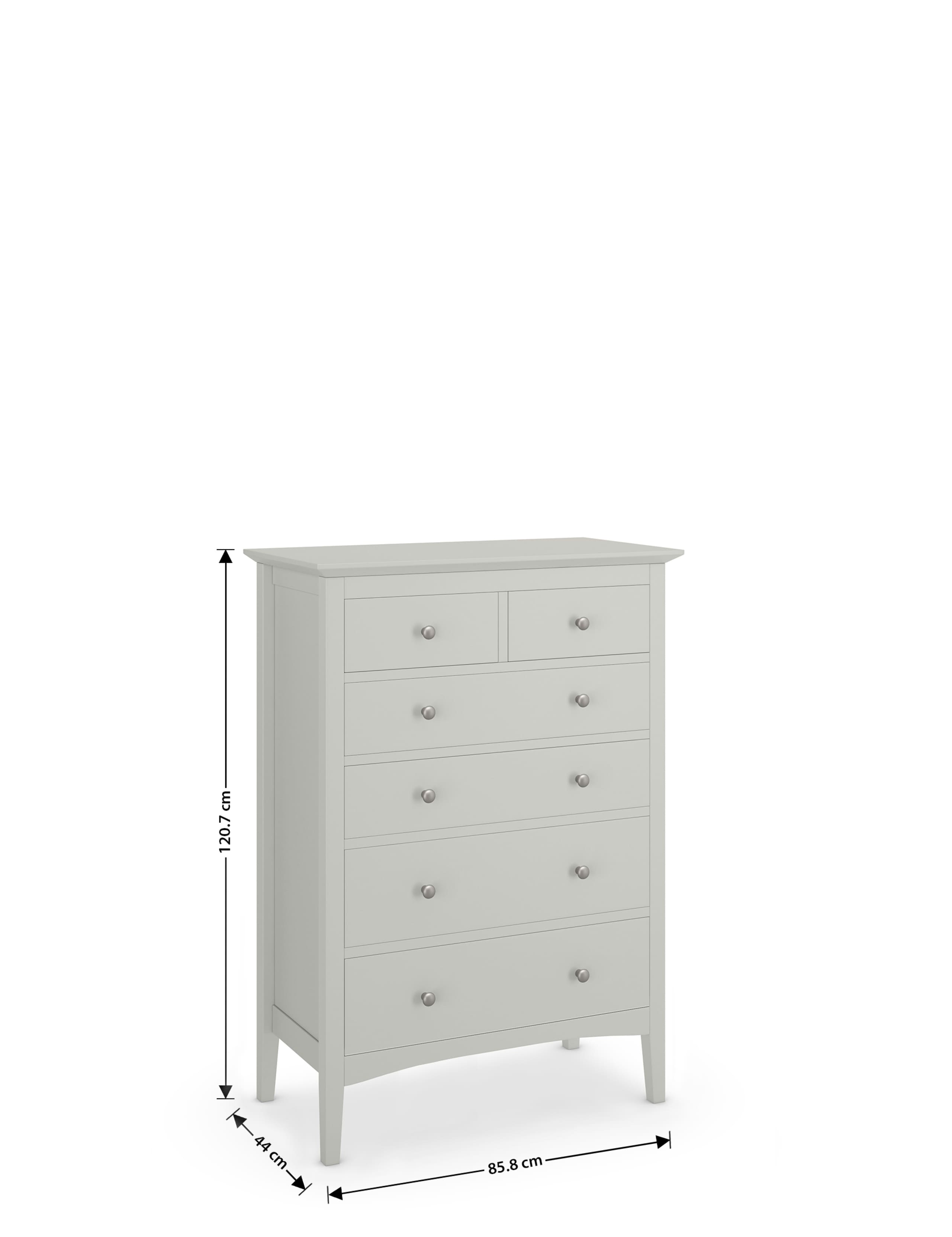 Hastings Grey 6 Drawer Chest 7 of 8