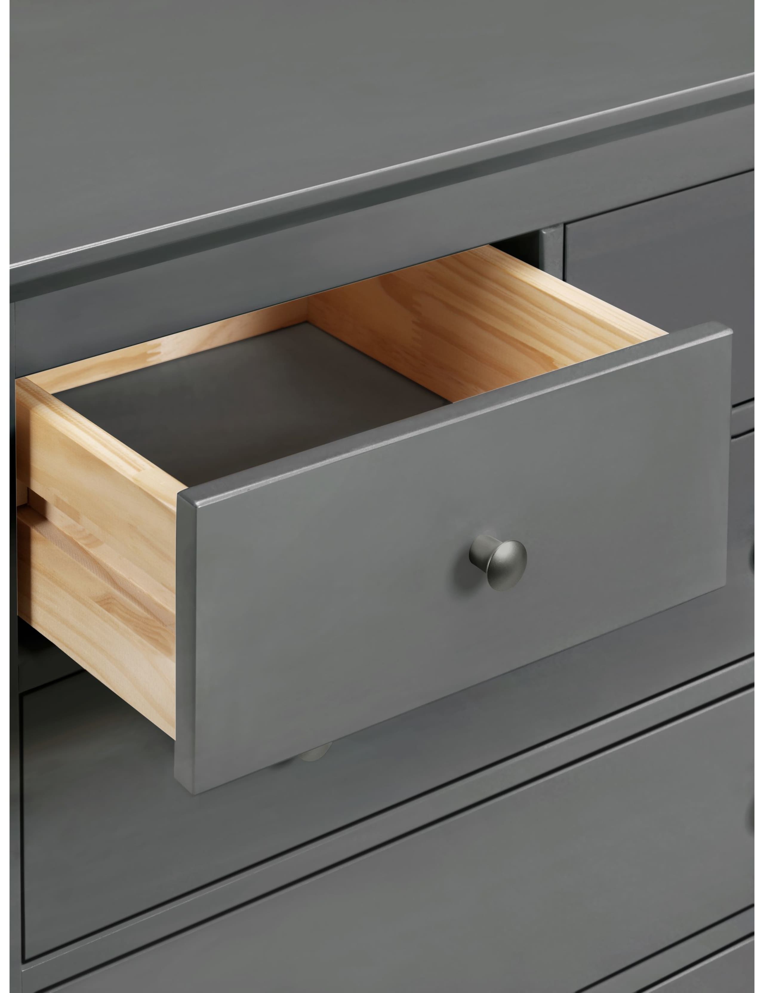 Hastings Dark Grey 6 Drawer Chest 5 of 9