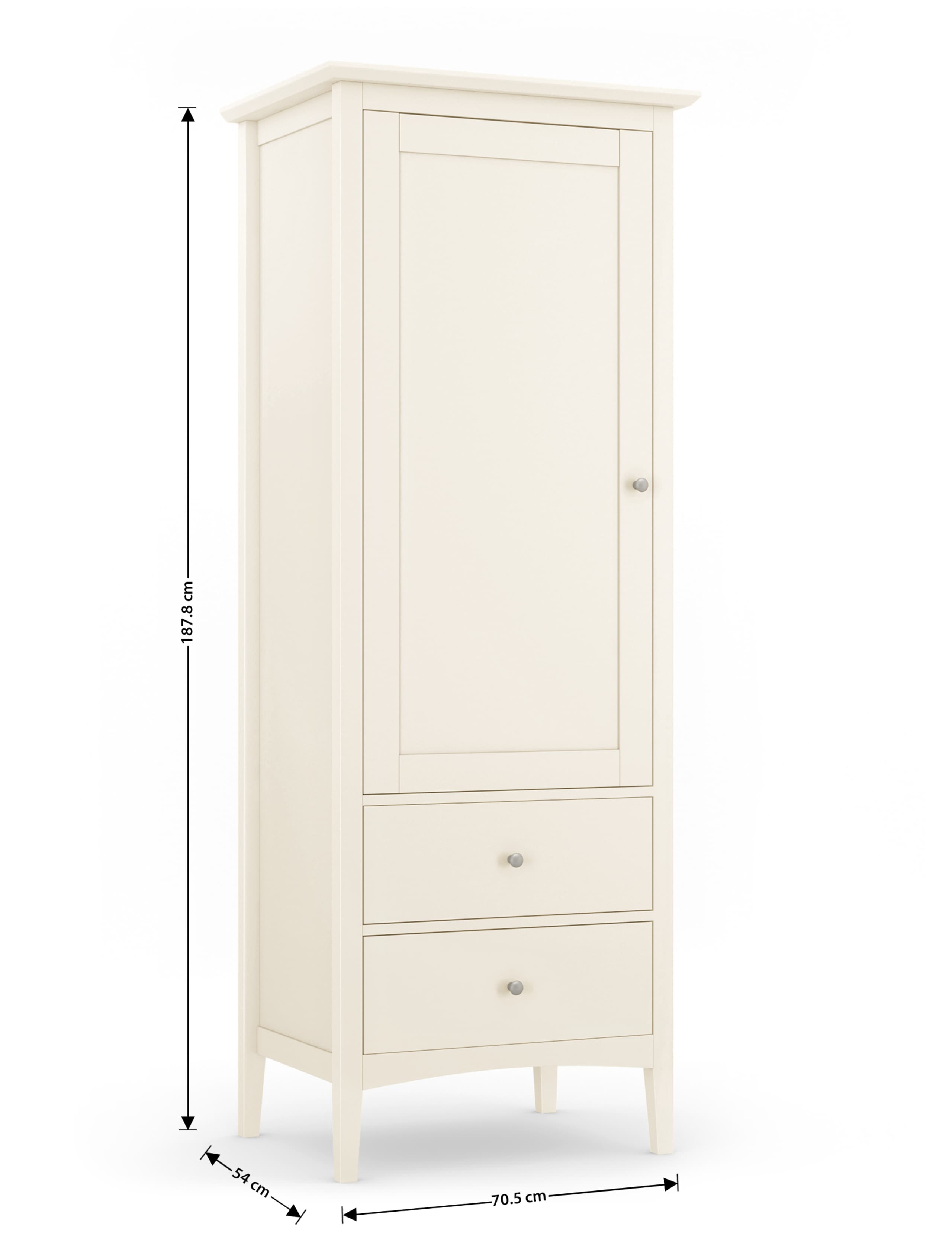 Hastings Ivory Single Wardrobe 8 of 9