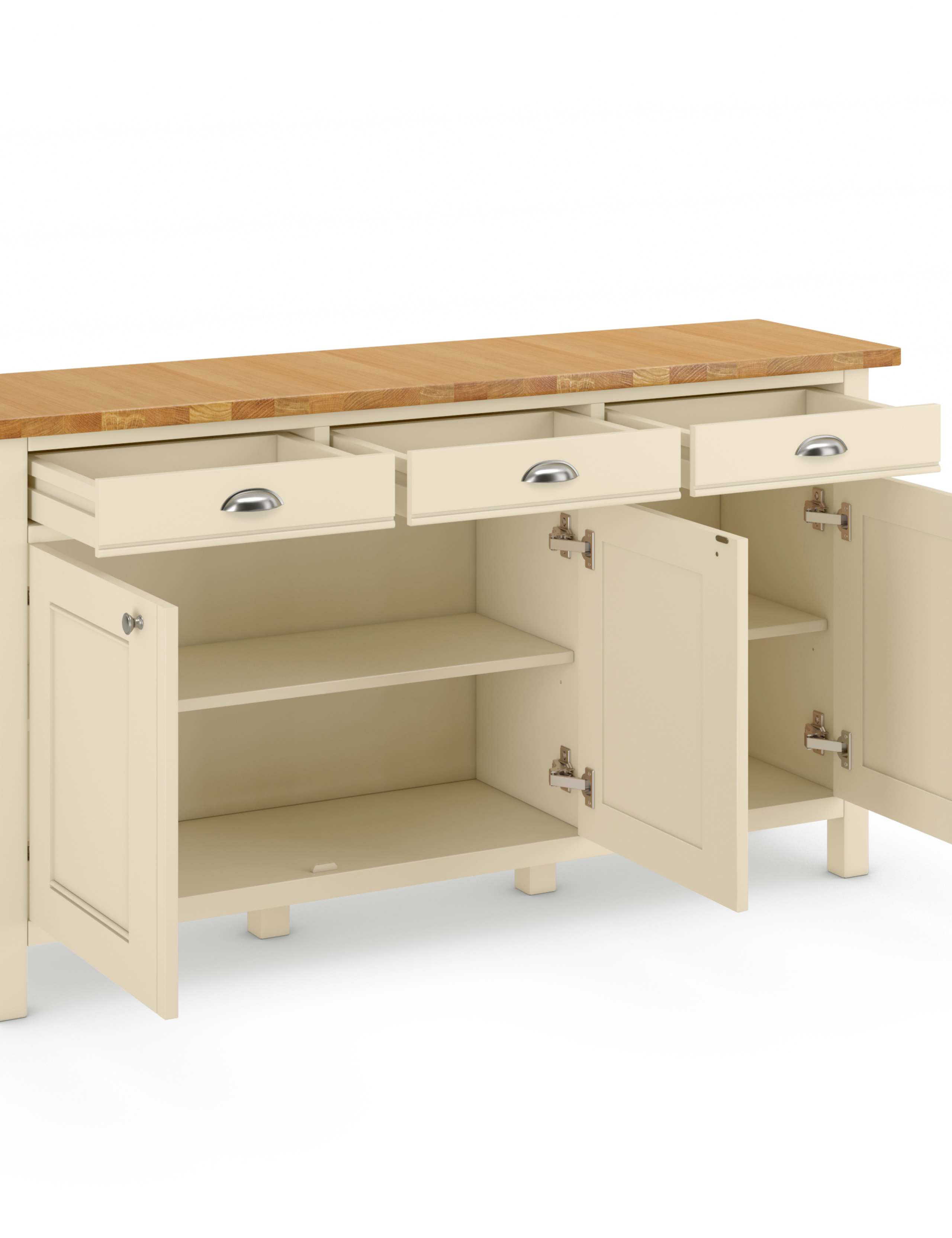 Padstow 3-Door Sideboard Cream 3 of 7