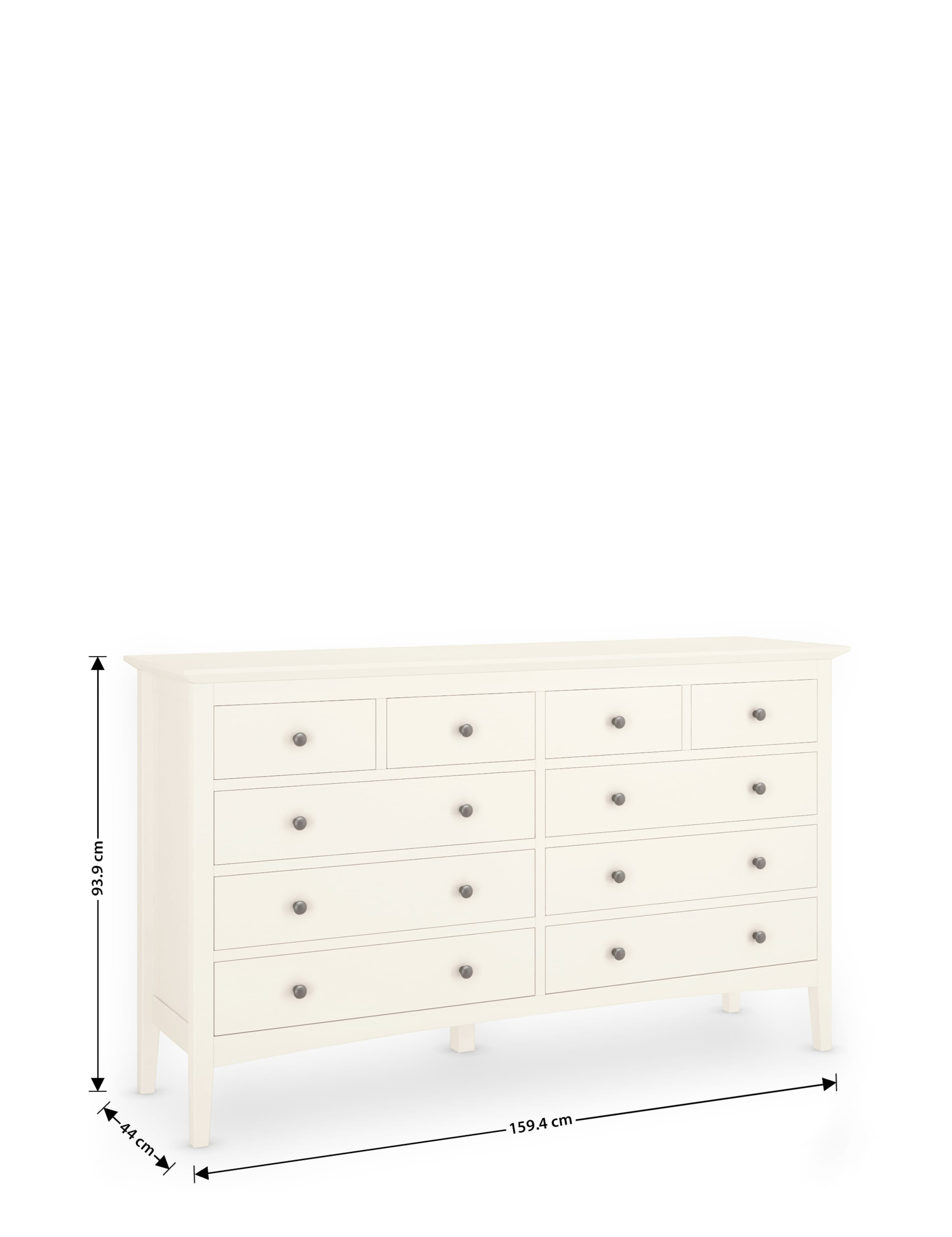 Hastings Ivory 10 Drawer Chest 8 of 9